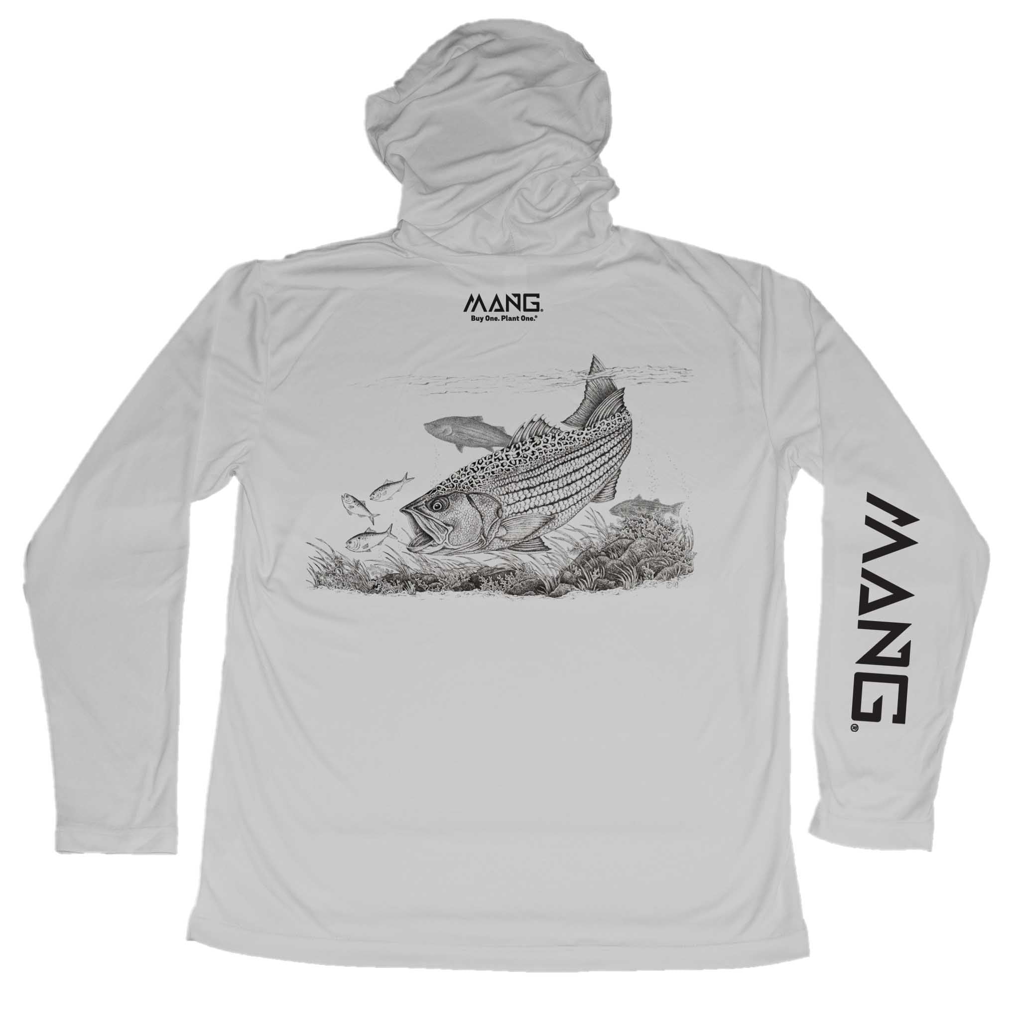 Largemouth Bass MANG Hoodie - XXXL / Pearl Grey