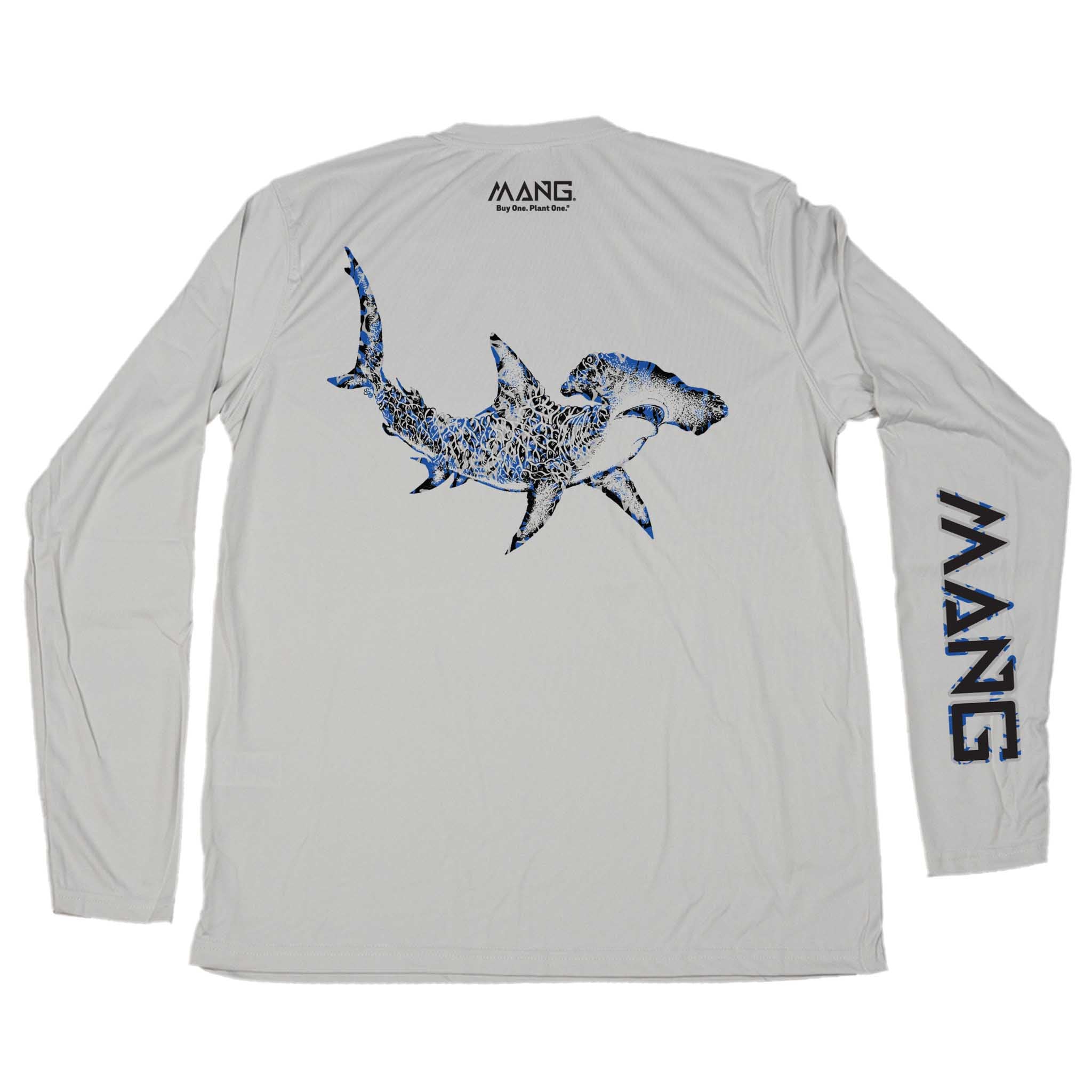 LIFEMANIA LM SERIES S/S TEE（WHITE） M Men's Hammerhead Shark Performance Longsleeve Shirt | MANG Gear