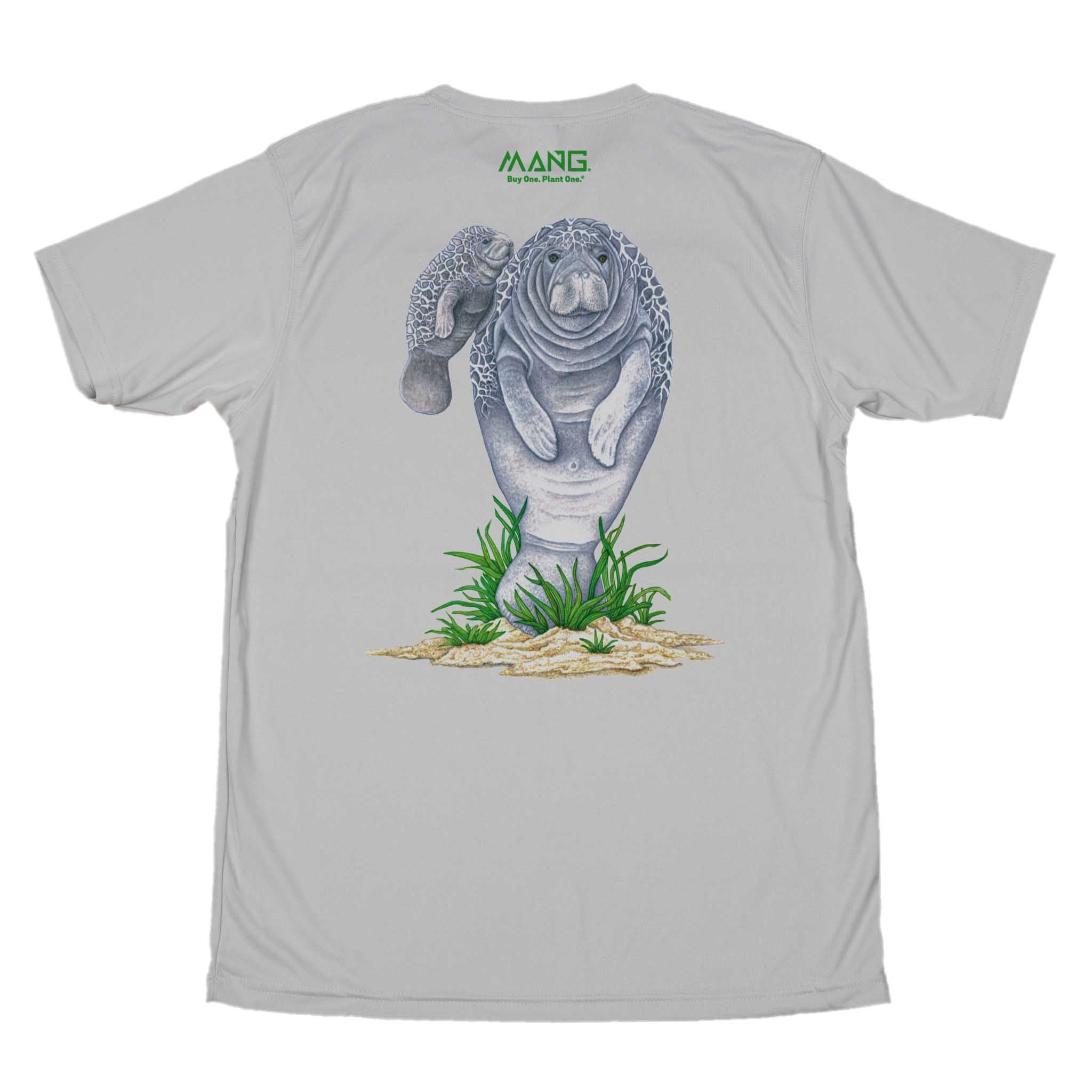 Men's Mamma Manatee Short Sleeve UPF 50 Sun Shirt | MANG Gear