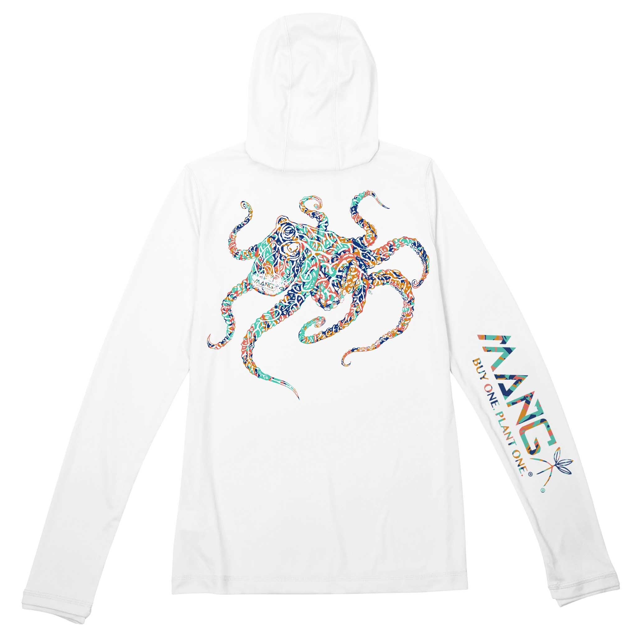 Women's Coral Restoration Octopus UPF 50 Premium Sun Hoodie | MANG