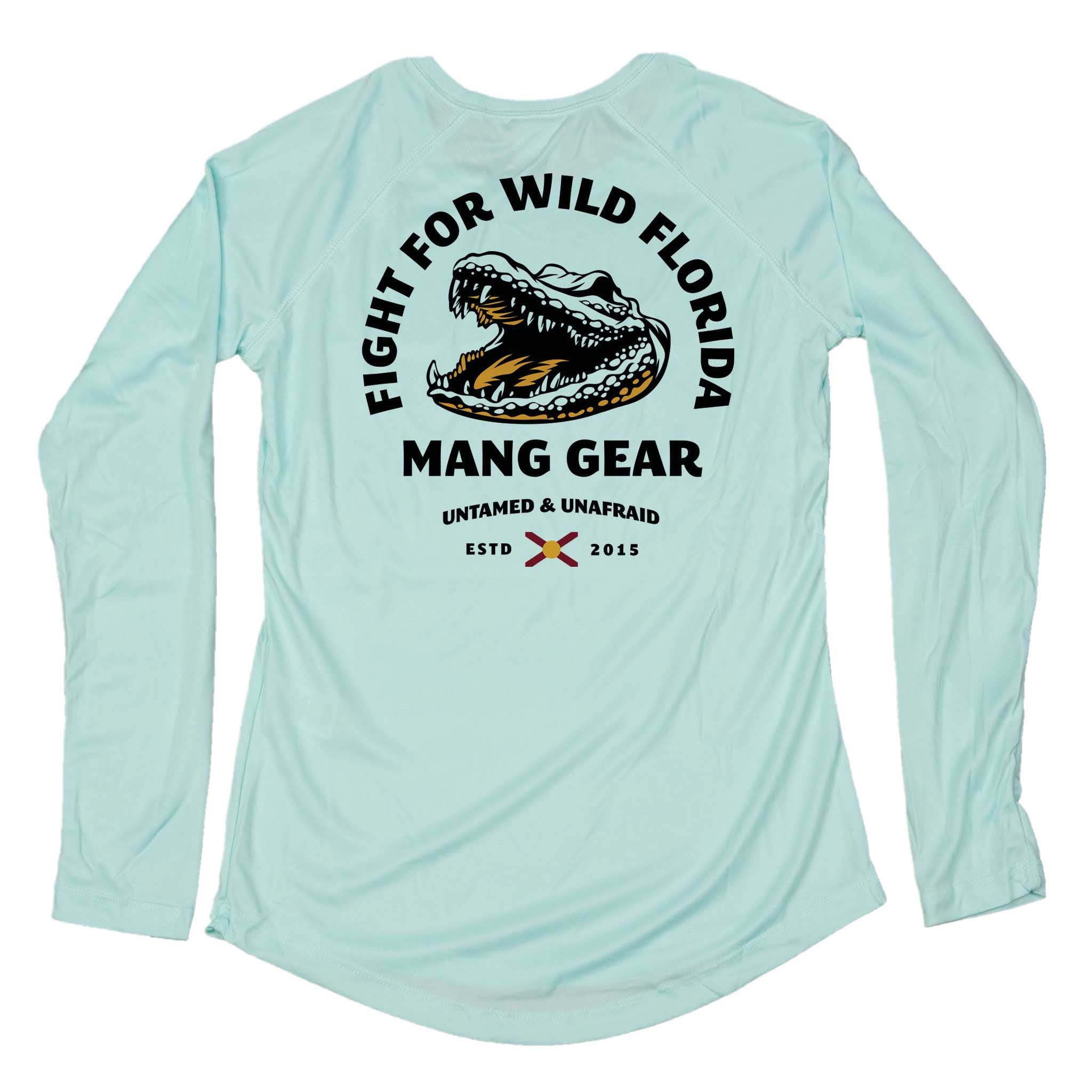 Women's Fight For Wild Florida Gator Long Sleeve Sun Shirt MANG Gear