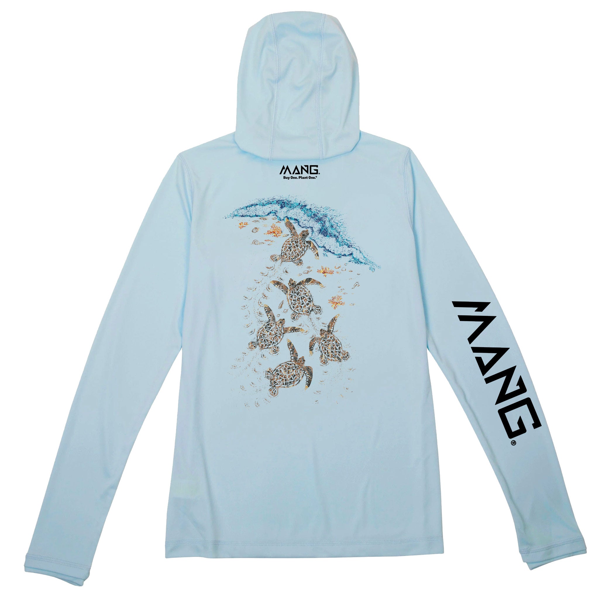 Turtle Crawl MANG Eco Hoodie - Women's - XL / Arctic Blue