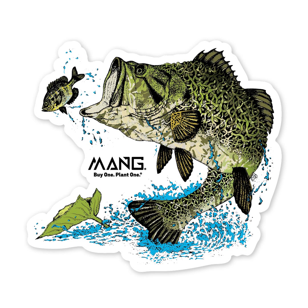 Largemouth Bass Sticker Decal Fishing Boat Fish Lure Fisherman RH