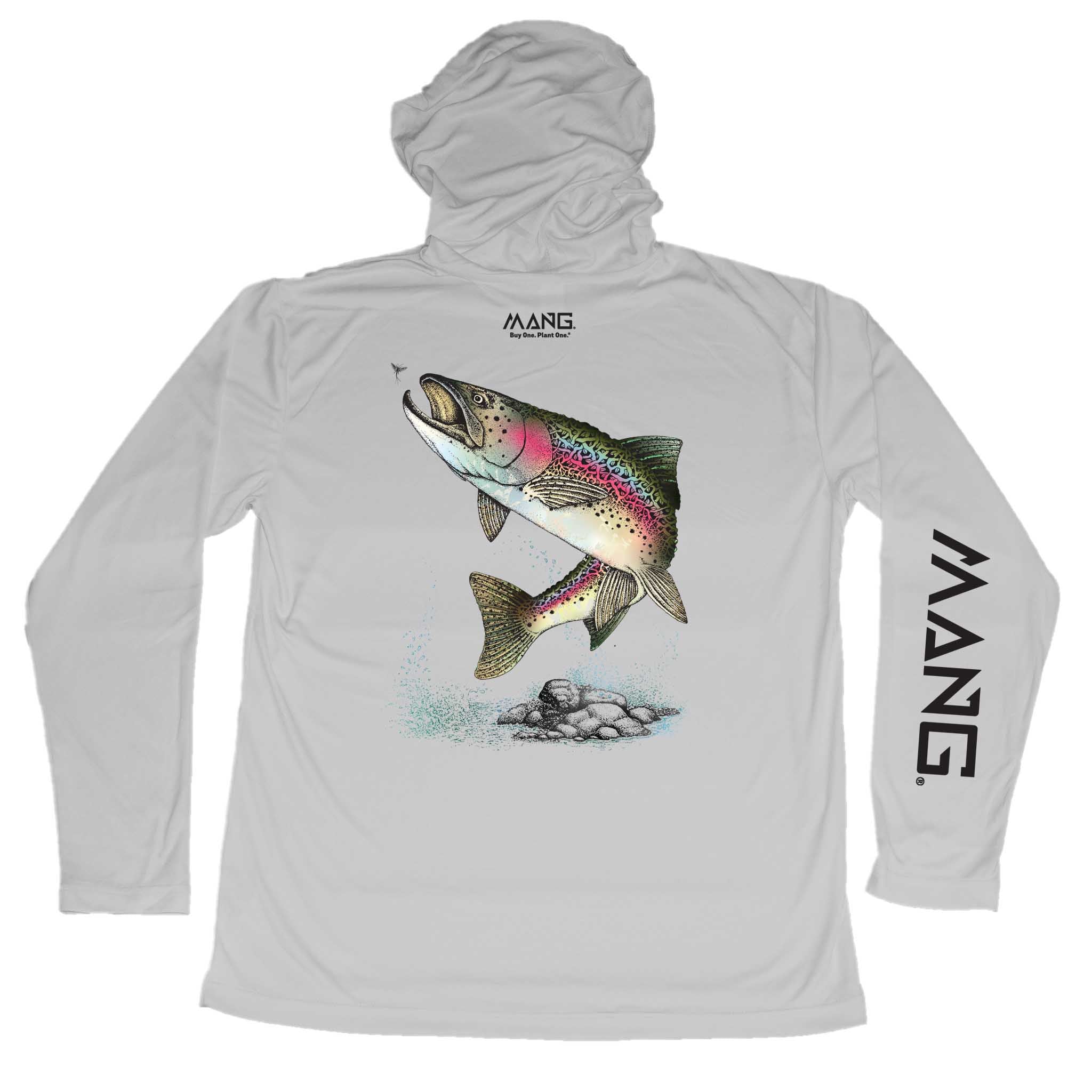 Rainbow Trout MANG Hoodie - S / Arctic Blue