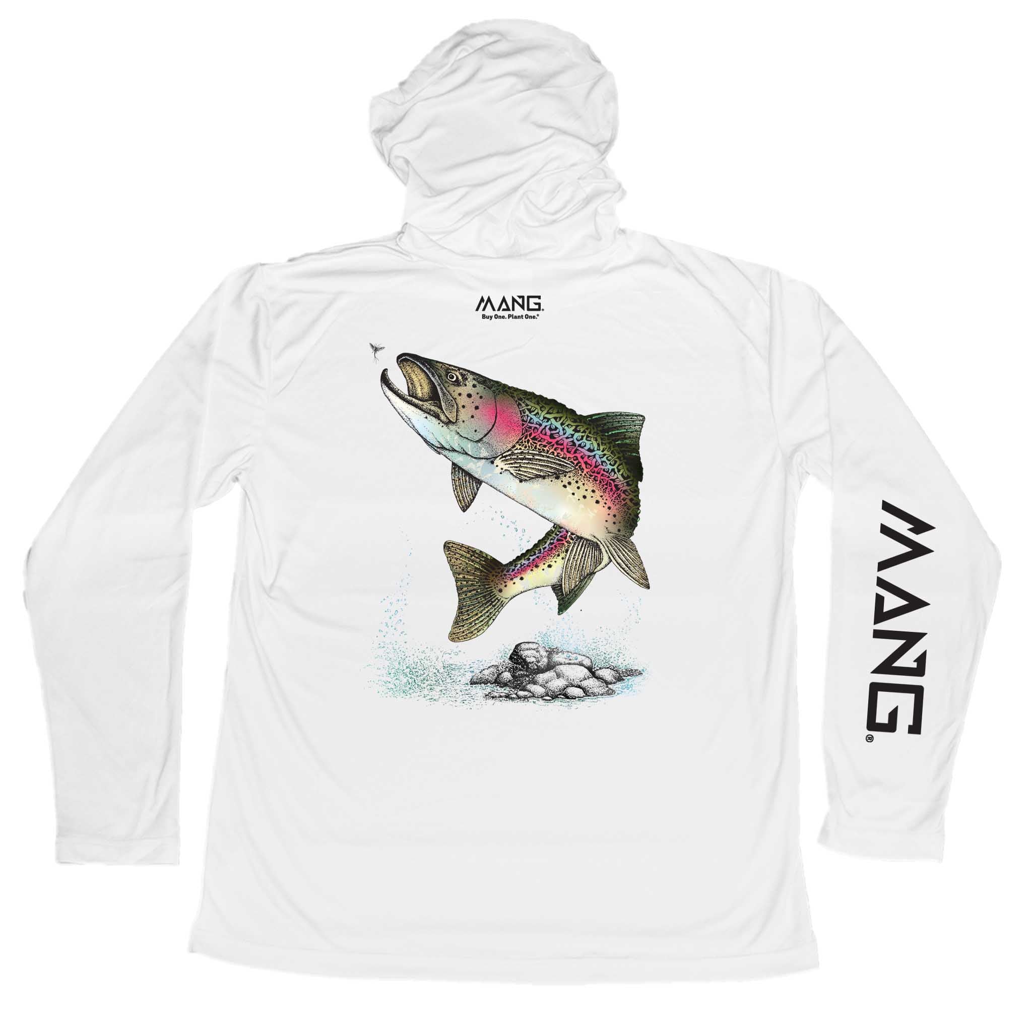 MANG Rainbow Trout MANG Hoodie - XS-White