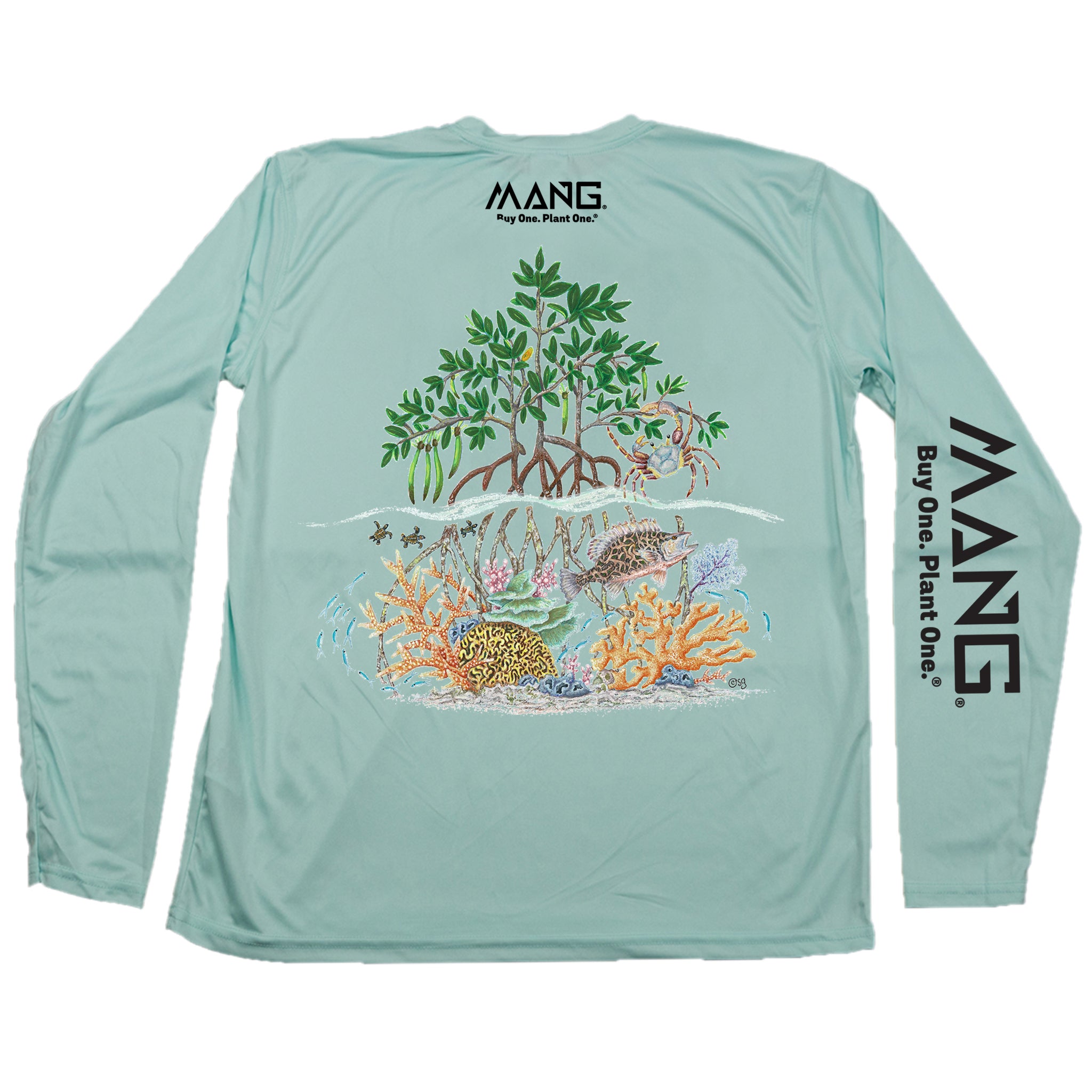 MANG Raise The Reef MANG - LS - XS-Seagrass