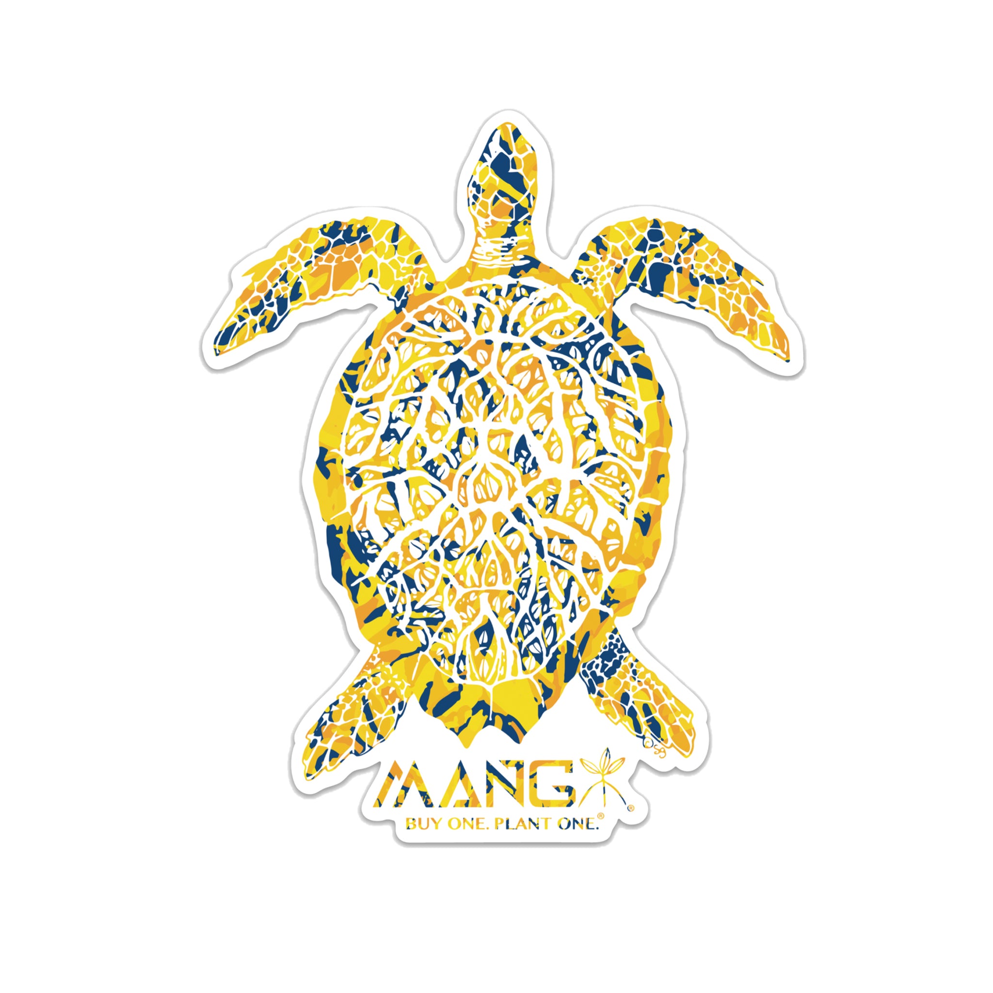 MANG Loggerhead Turtley - Sticker - 3.1" x 3.8"-