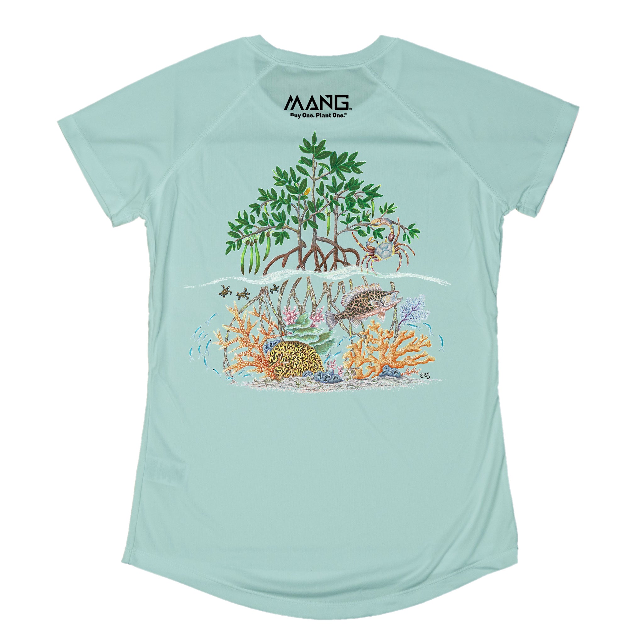 MANG Raise The Reef MANG - Women's - SS - XS-Seagrass