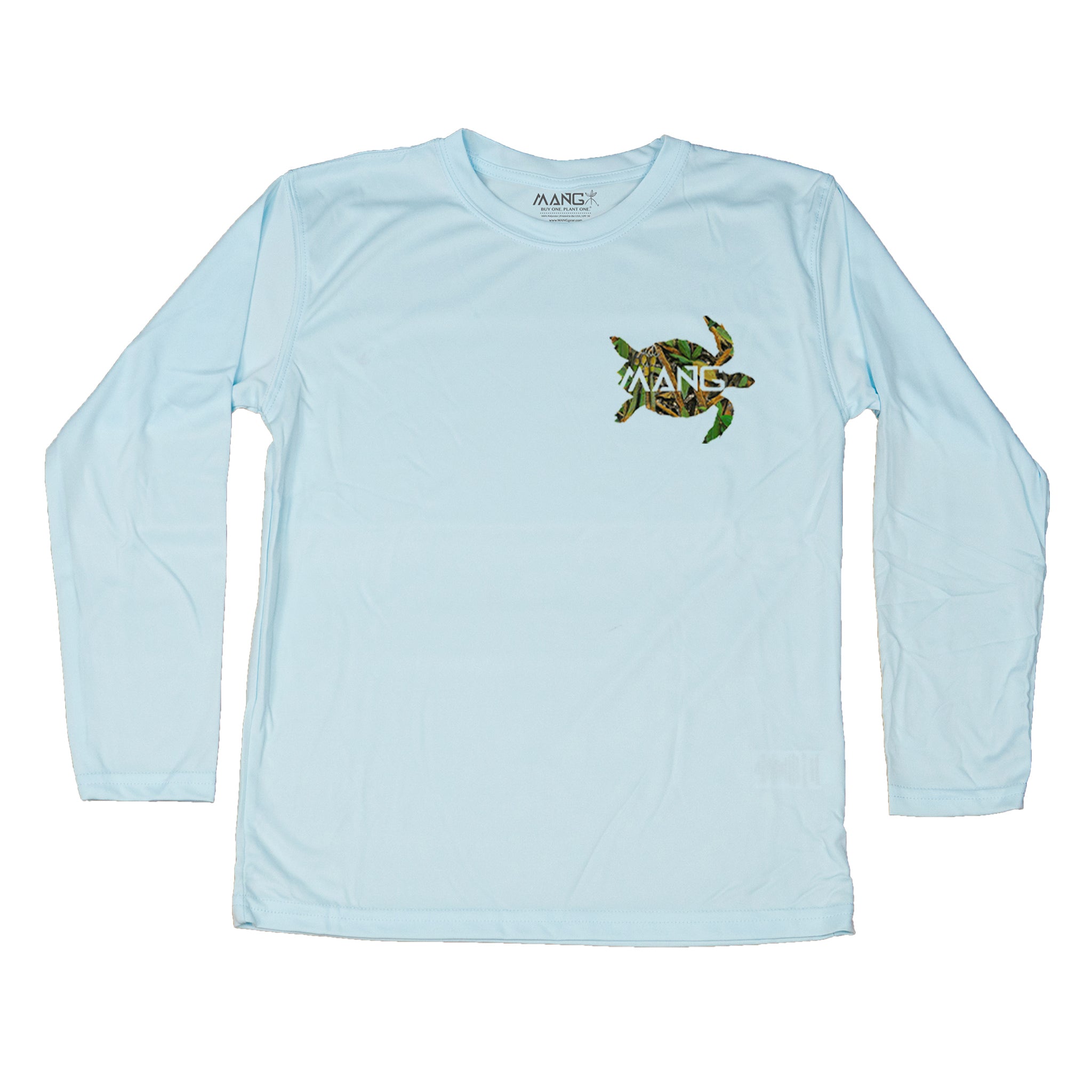 Toddler Grassy Turtle Long Sleeve UPF 50 Sun Shirt | MANG Gear