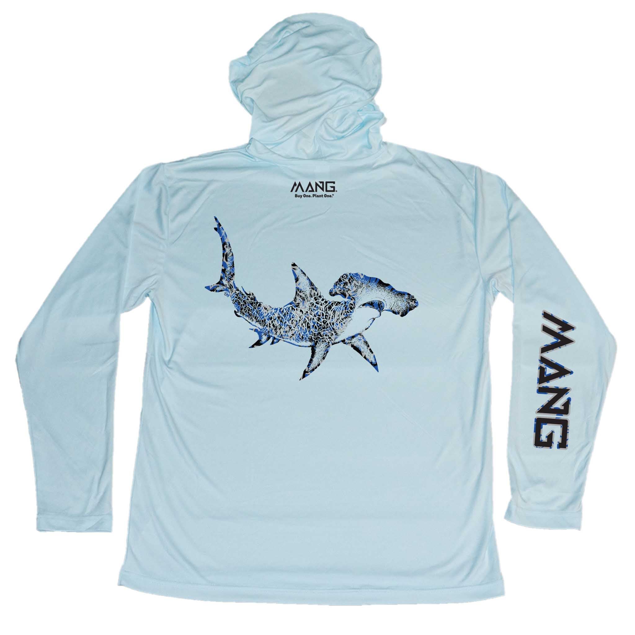 MANG Hammerhead Shark MANG Hoodie - XS-Arctic Blue