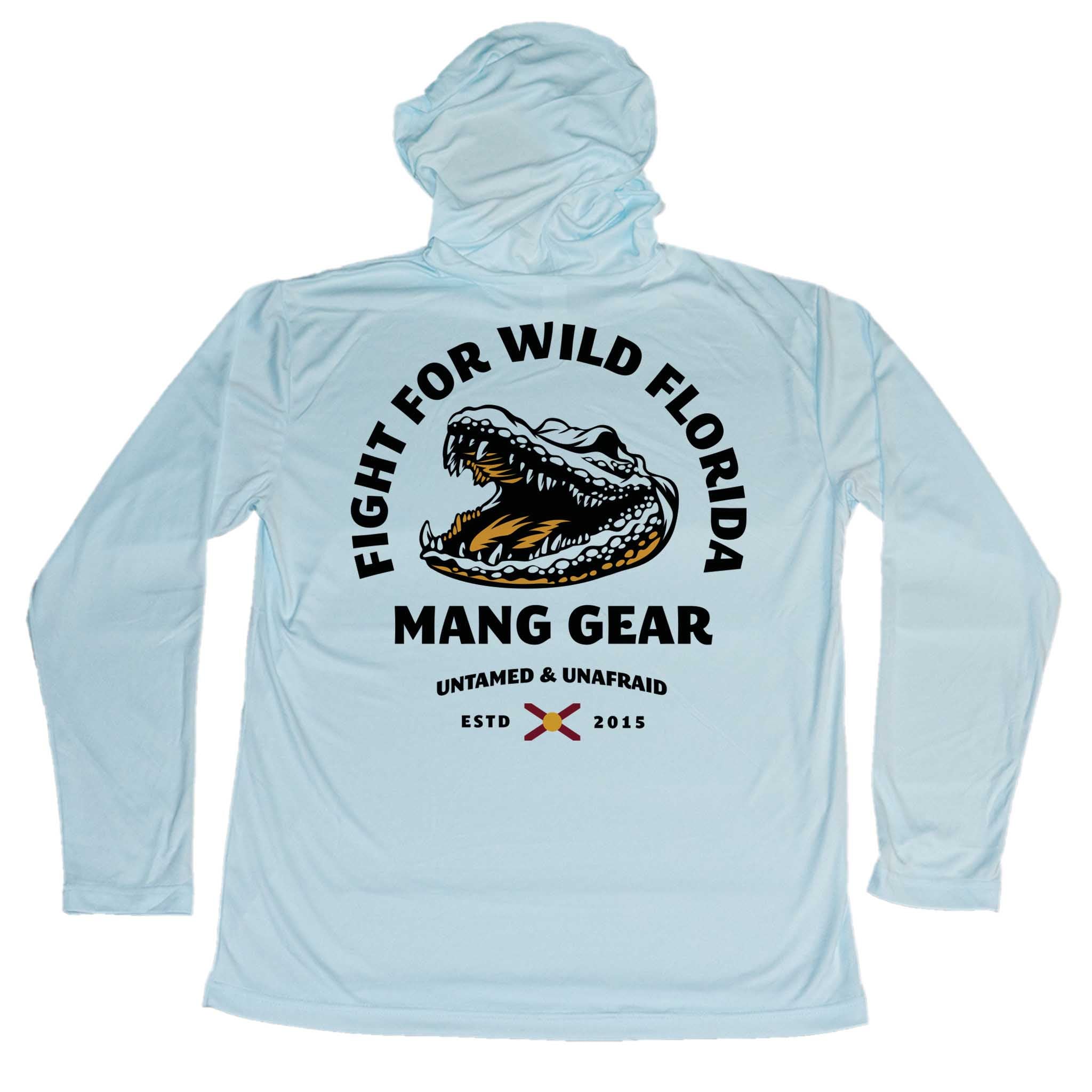 Youth Fight For Wild Florida Gator UPF 50 Sun Hoodie MANG Gear