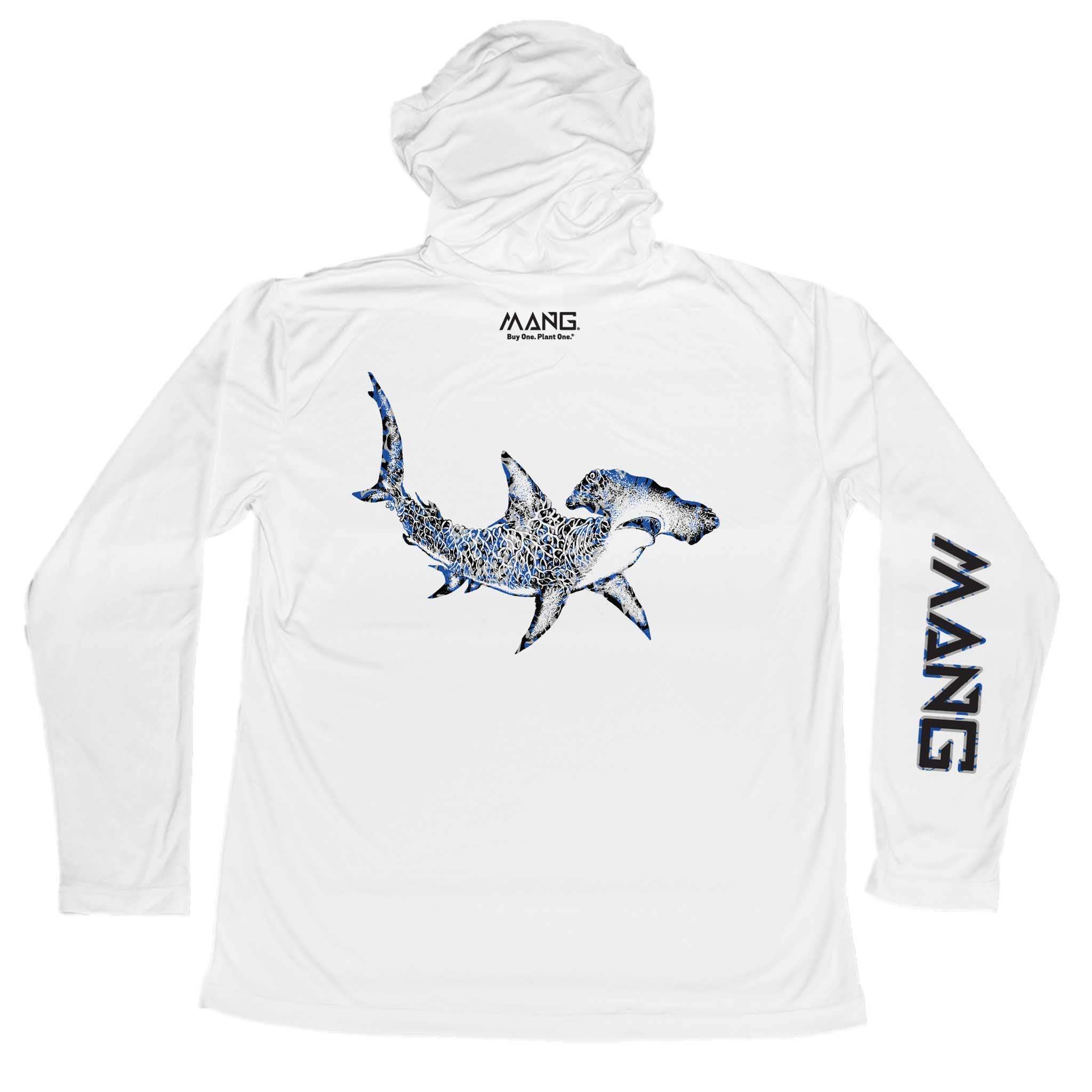 MANG Hammerhead Shark MANG Hoodie - XS-White