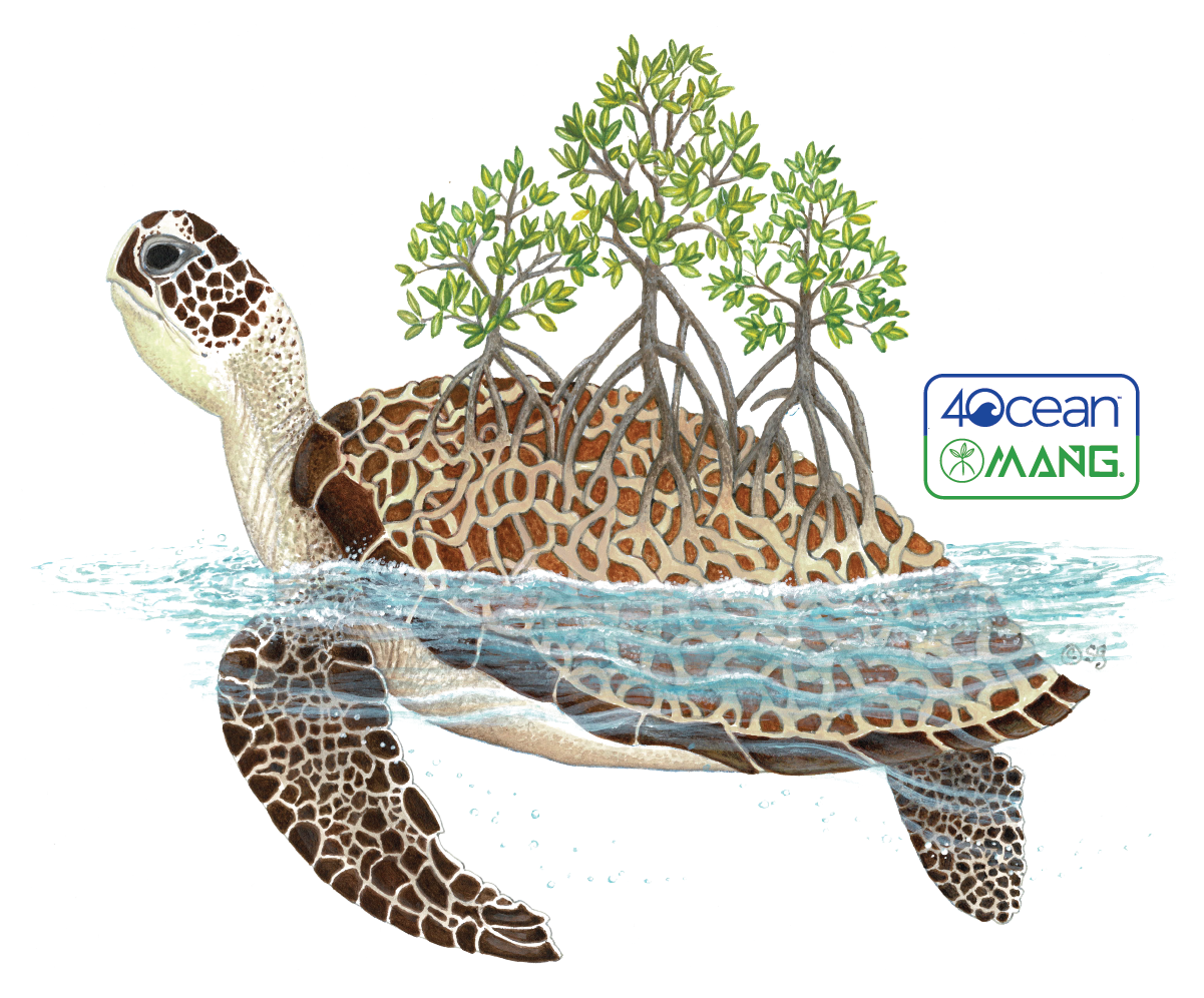MANG 4ocean Turtle - Sticker - -