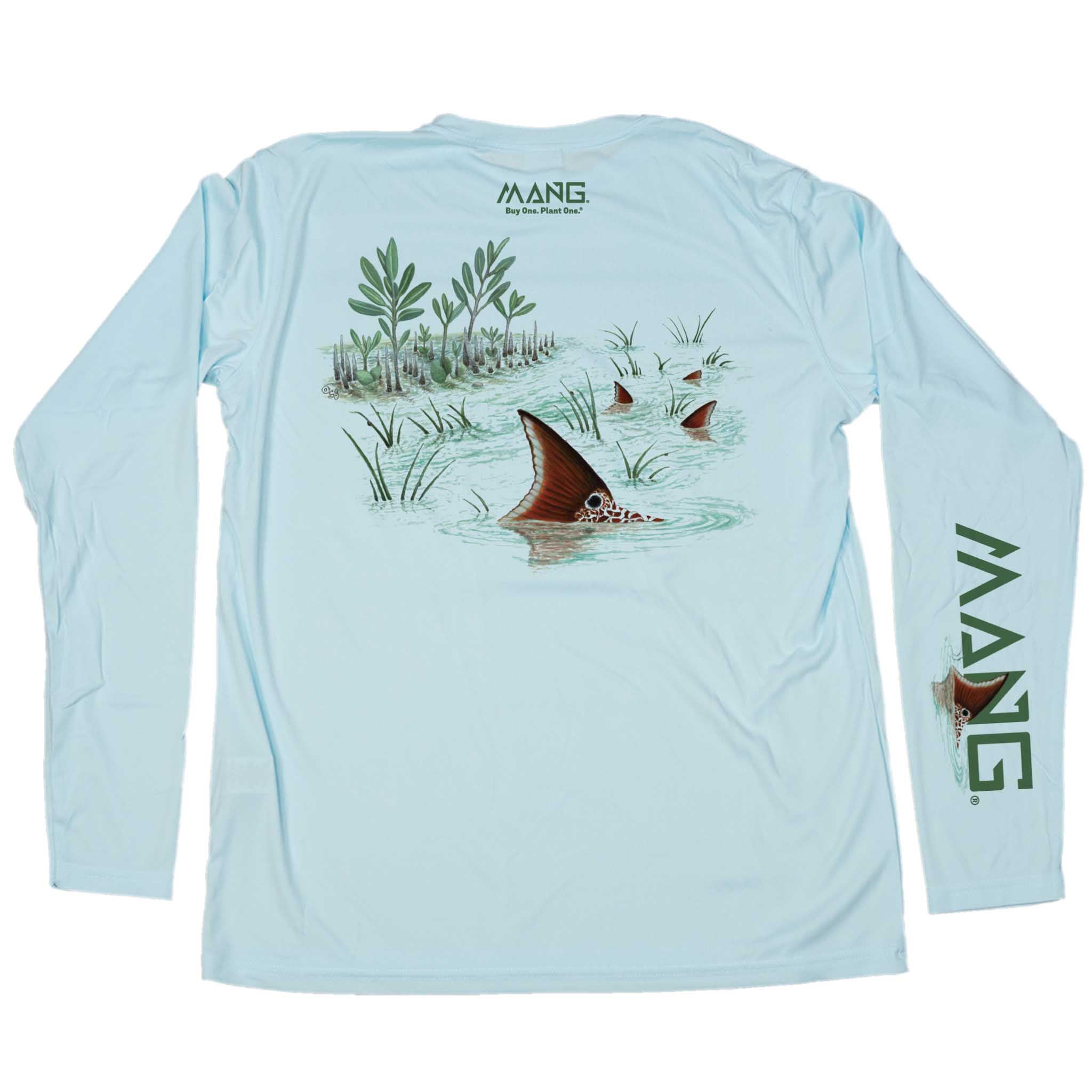 Men's Tailing Redfish Performance Longsleeve Shirt | MANG Gear