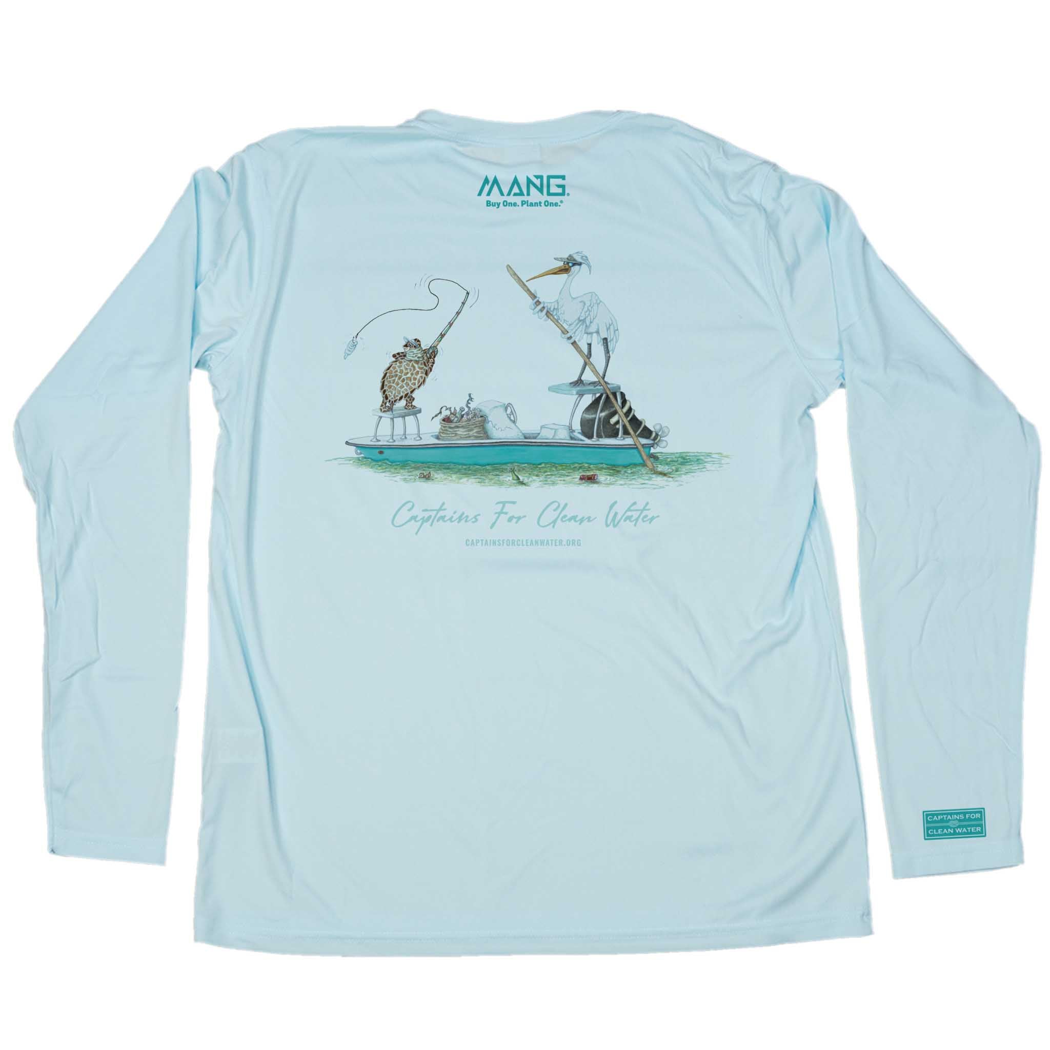 Men's Captains For Clean Water Long Sleeve UPF 50 Sun Shirt | MANG
