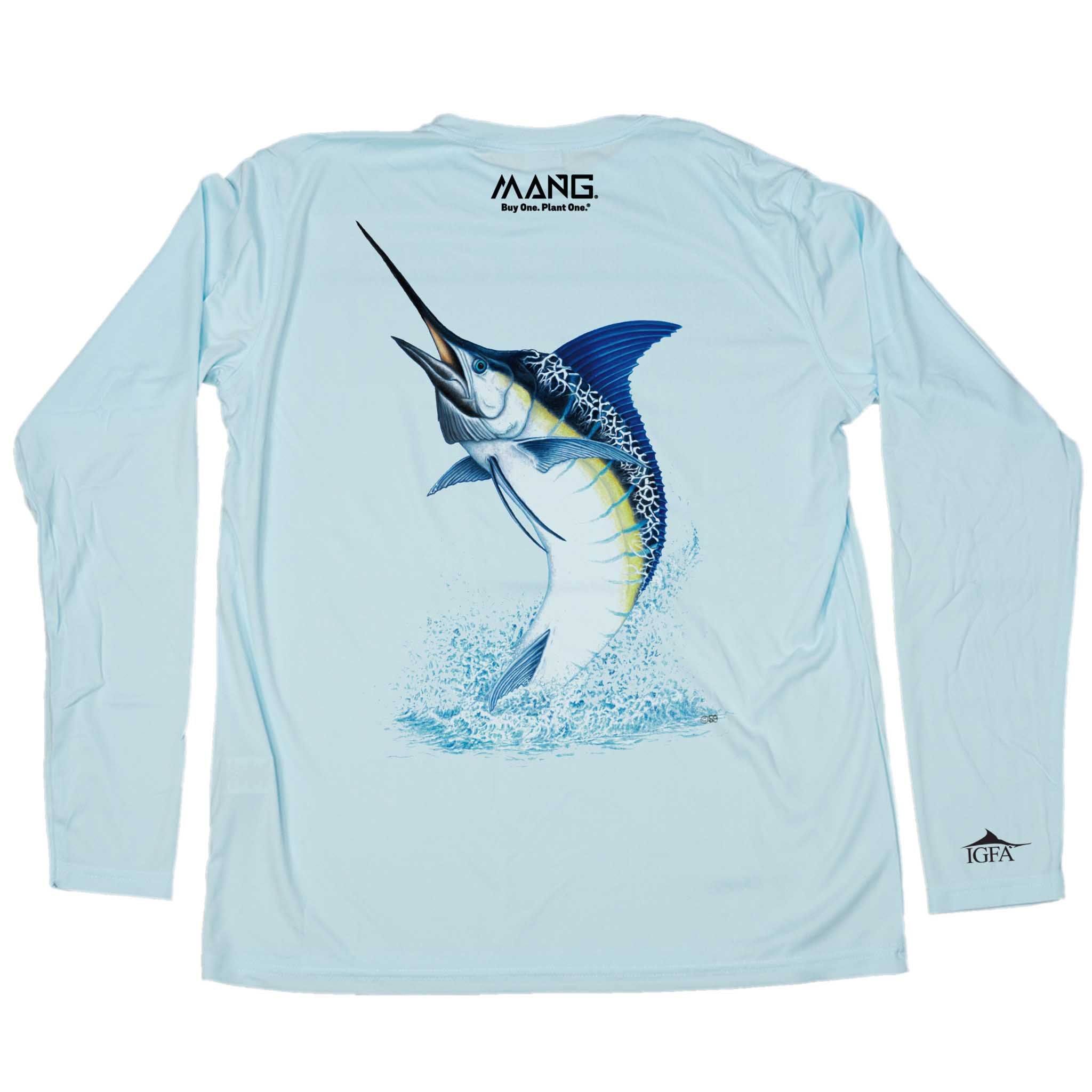 SAPEur ■BLUE HEAD HAMADA■L/S TEE■ Men's IGFA Blue Marlin Long Sleeve UPF 50 Sun Shirt | MANG Gear