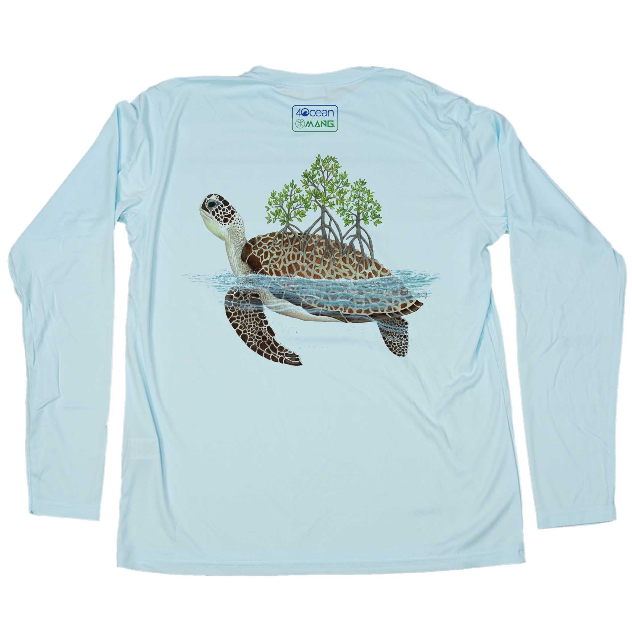MANG 4ocean Turtle Eco LS - Men's - S-Arctic Blue