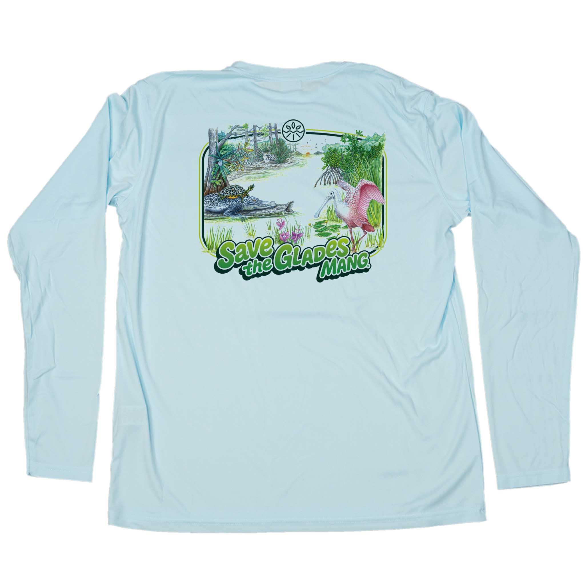 MANG Save the Glades MANG - LS - XS-Arctic Blue
