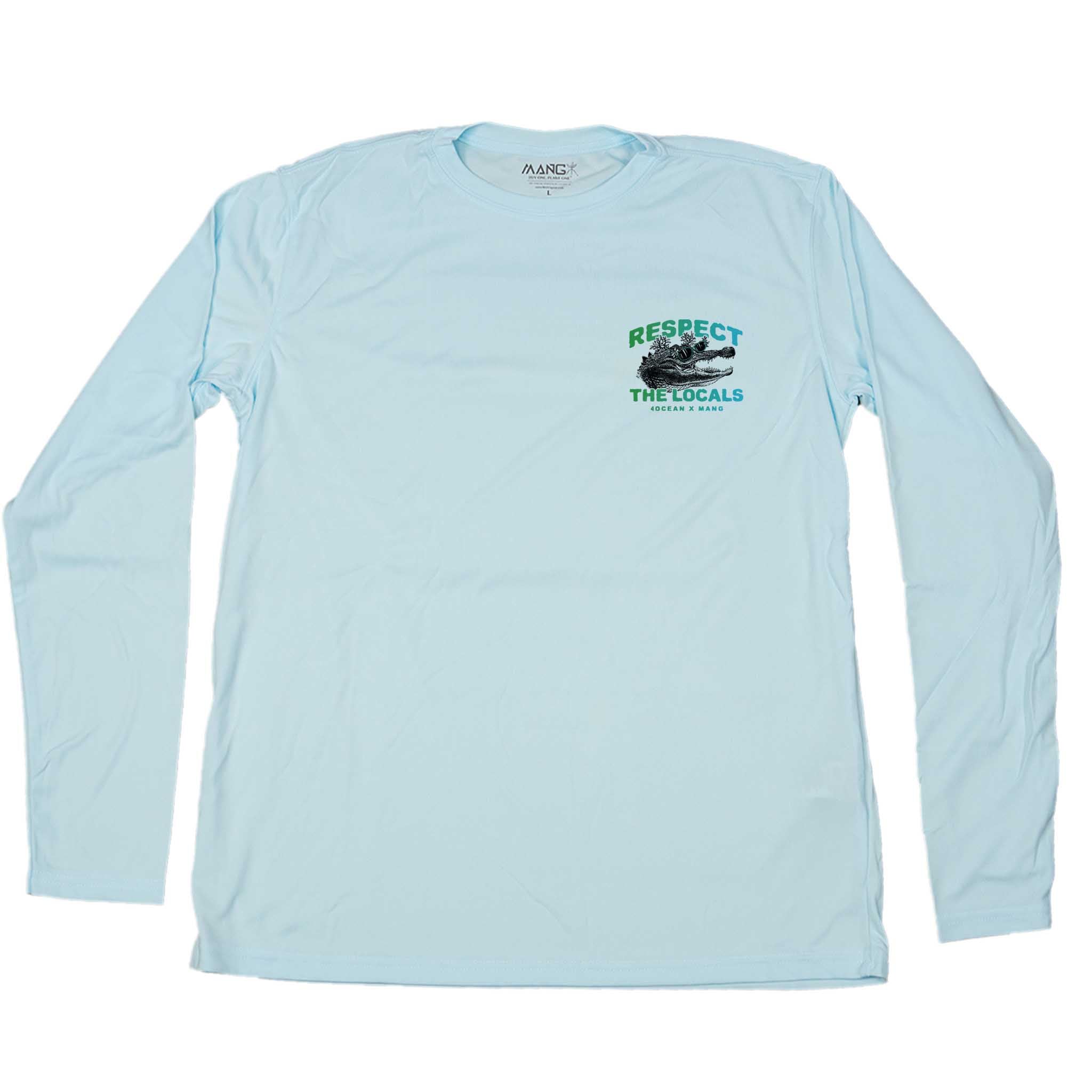 Men's 4ocean Respect The Locals Gator UPF Long Sleeve Eco Sun