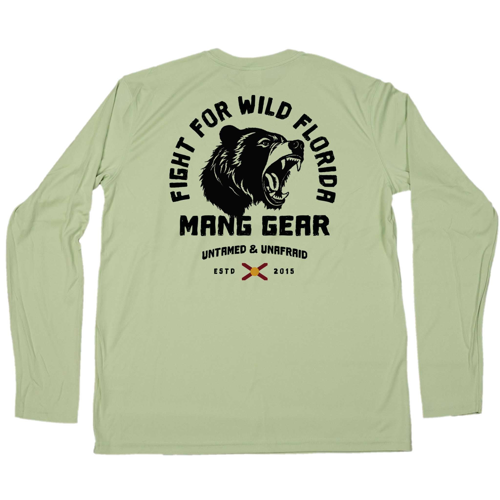 MANG Fight For Wild Florida Bear - LS - XS-Sage