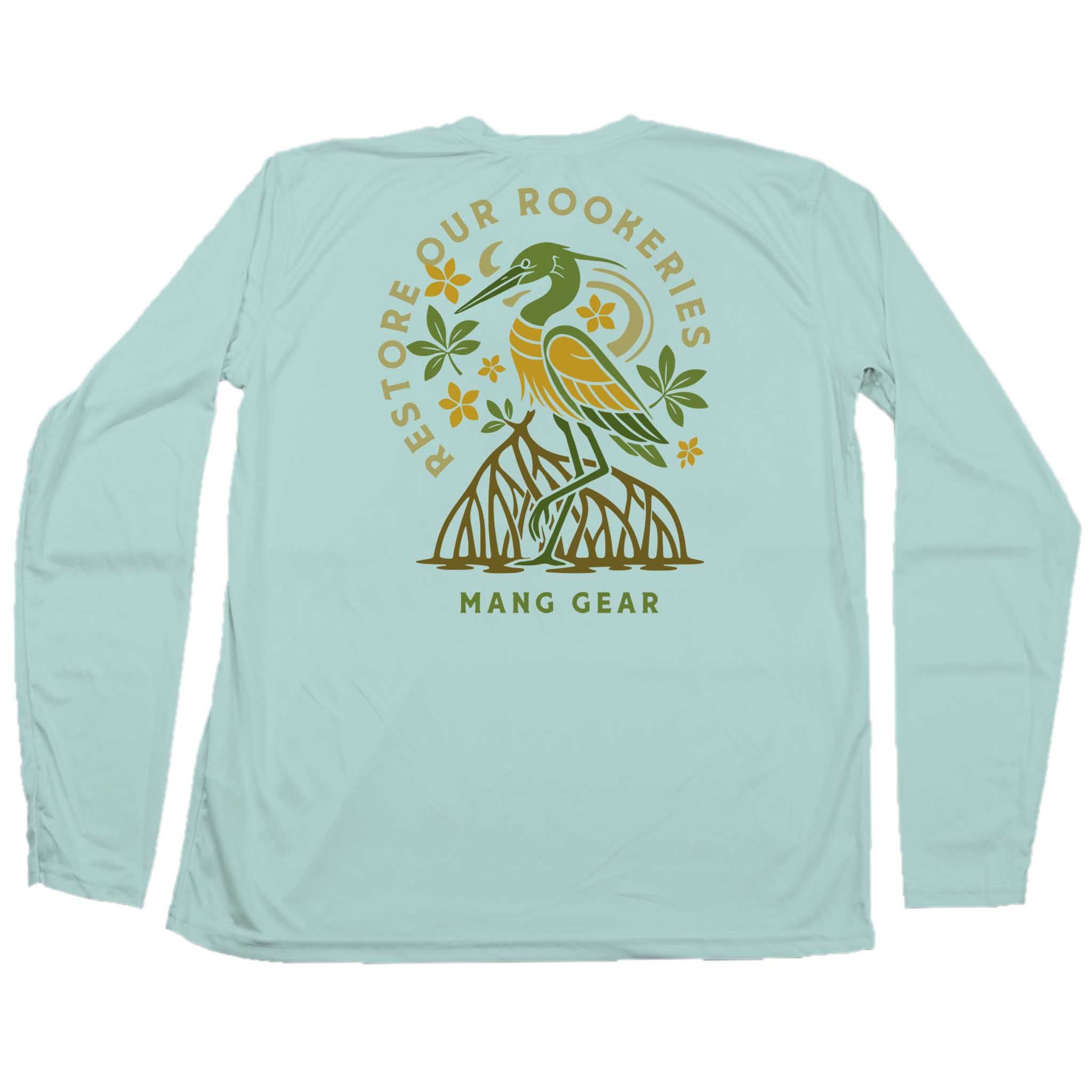 MANG Restore Our Rookeries Heron - LS - XS-Seagrass