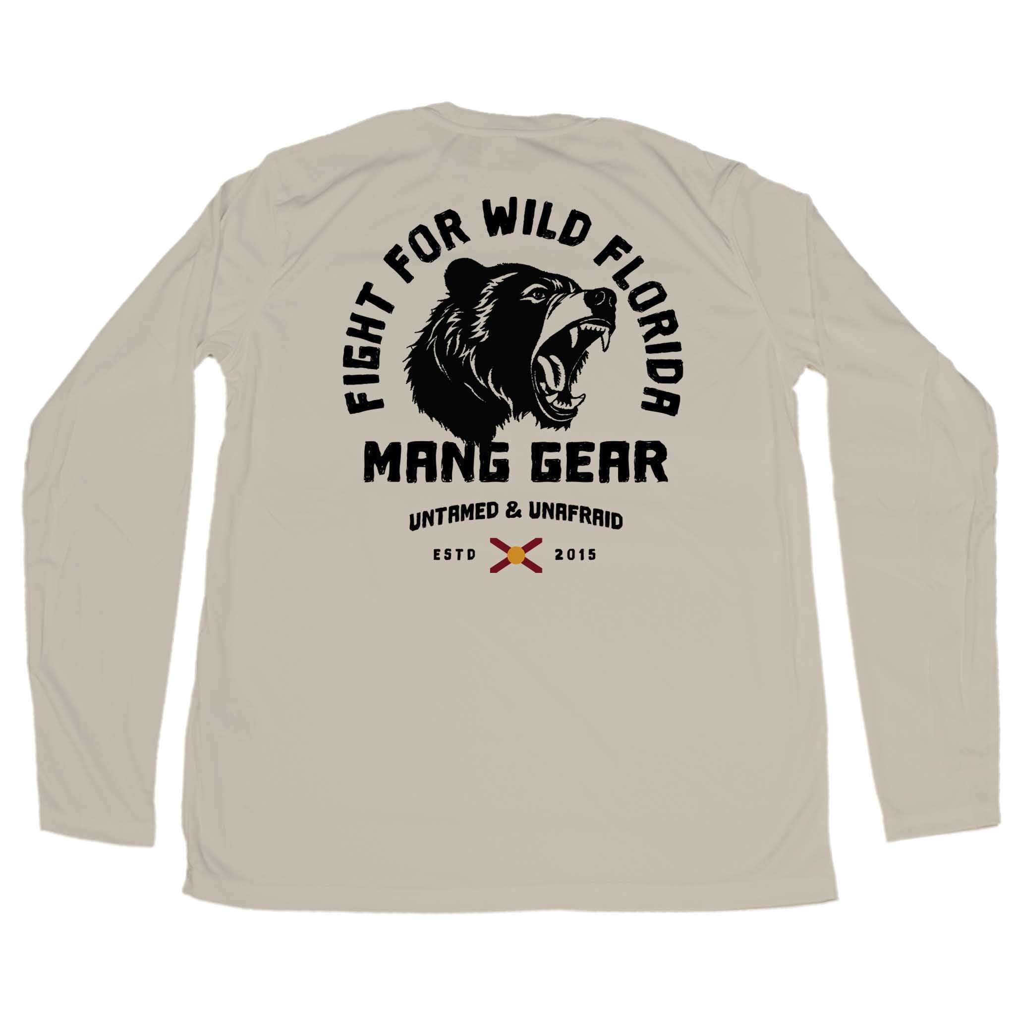 MANG Fight For Wild Florida Bear - LS - XS-Tan