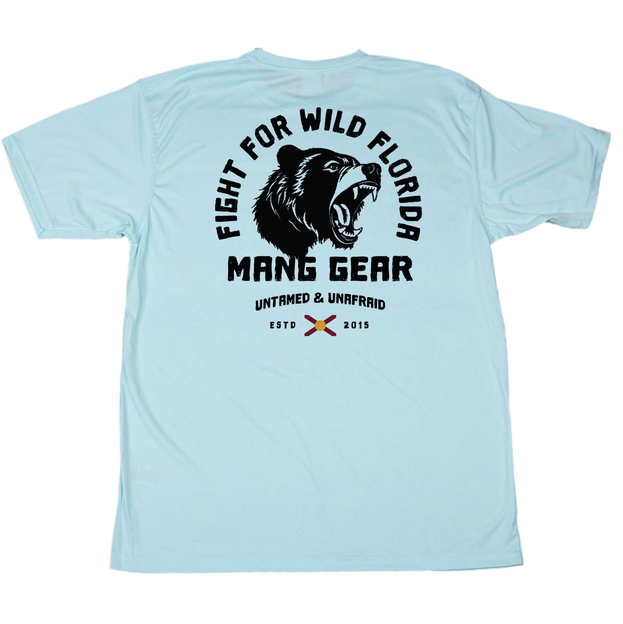 MANG Fight For Wild Florida Bear - SS - XS-Arctic Blue