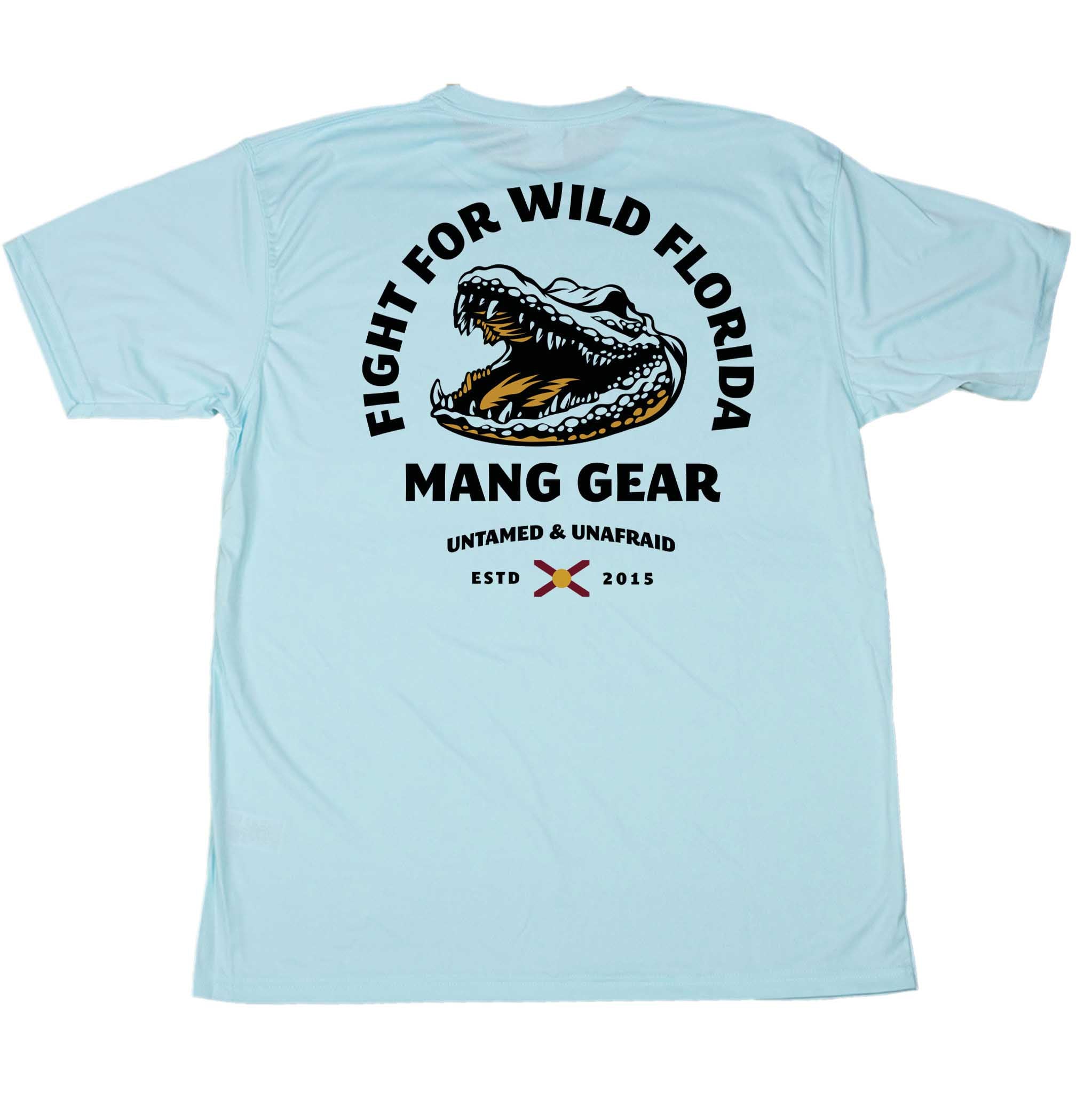 MANG Fight For Wild Florida Gator - SS - XS-Arctic Blue