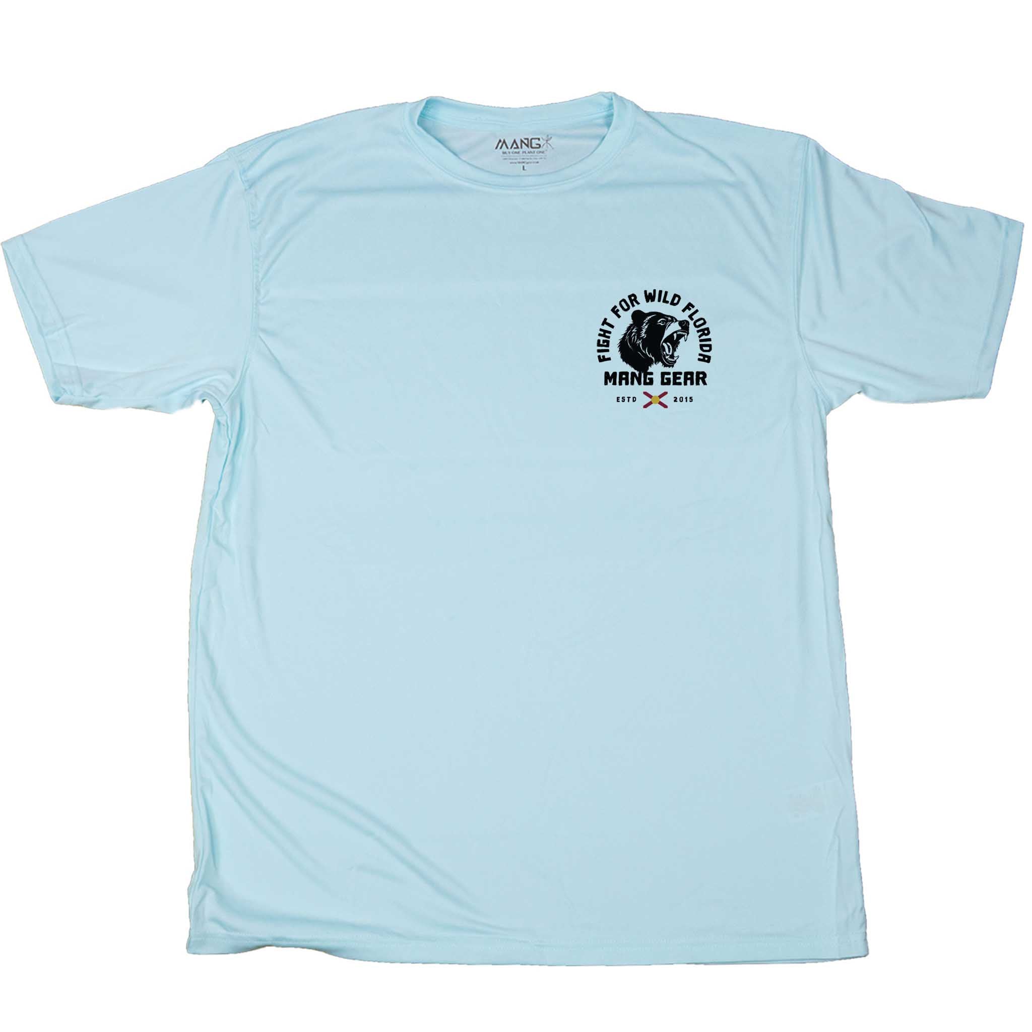 Men's Wild Florida Bear Short Sleeve UPF 50 Sun Shirt | MANG Gear