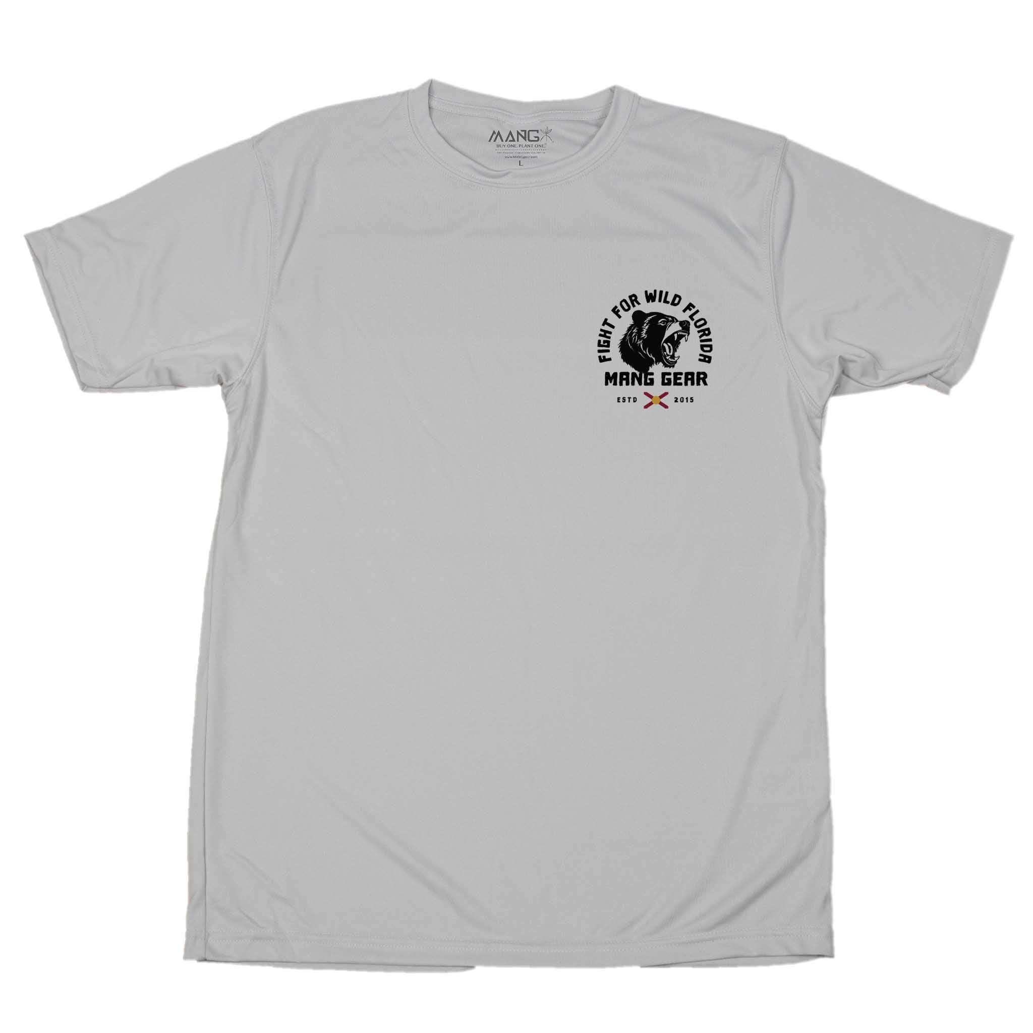 Men's Wild Florida Bear Short Sleeve UPF 50 Sun Shirt | MANG Gear