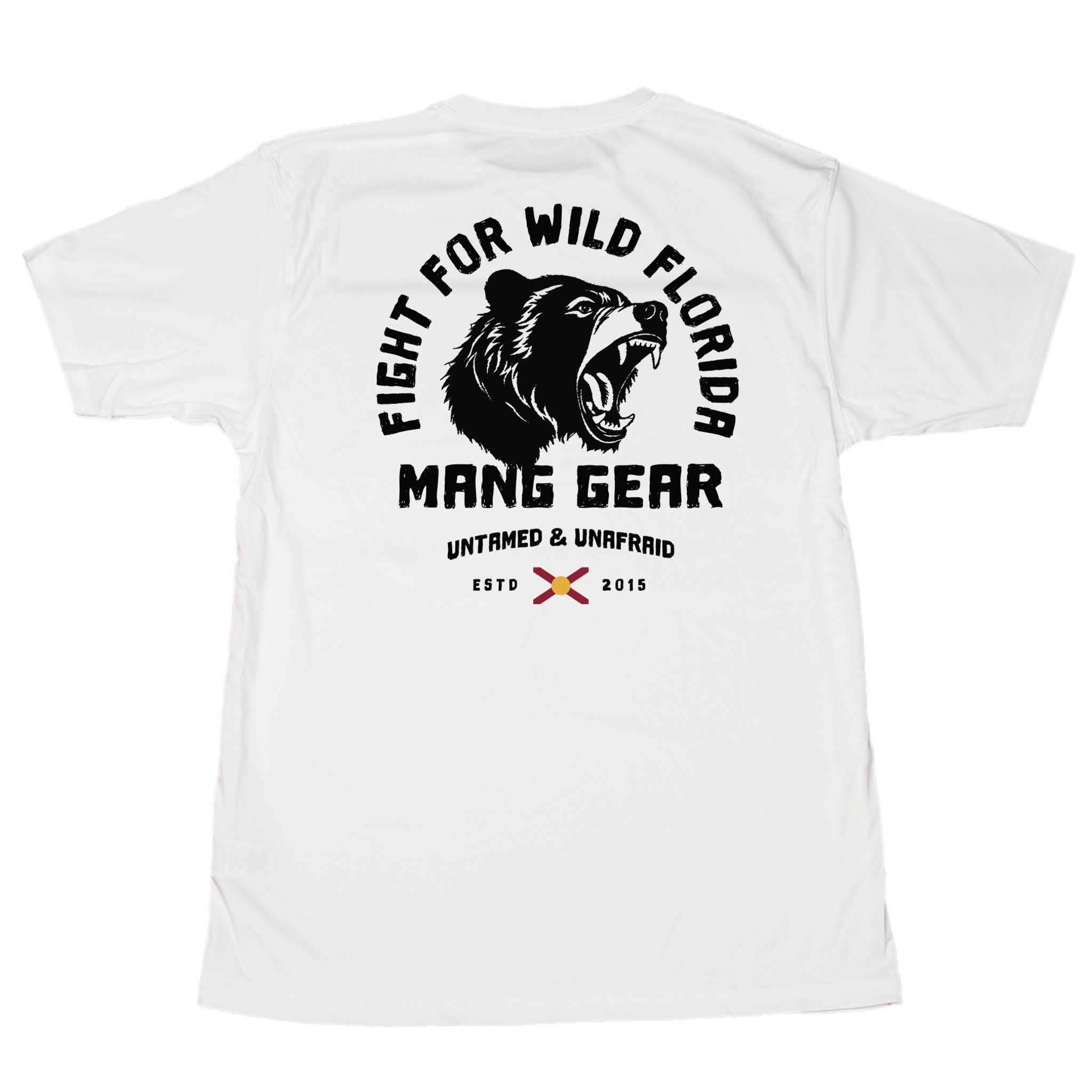 Men's Wild Florida Bear Short Sleeve UPF 50 Sun Shirt | MANG Gear