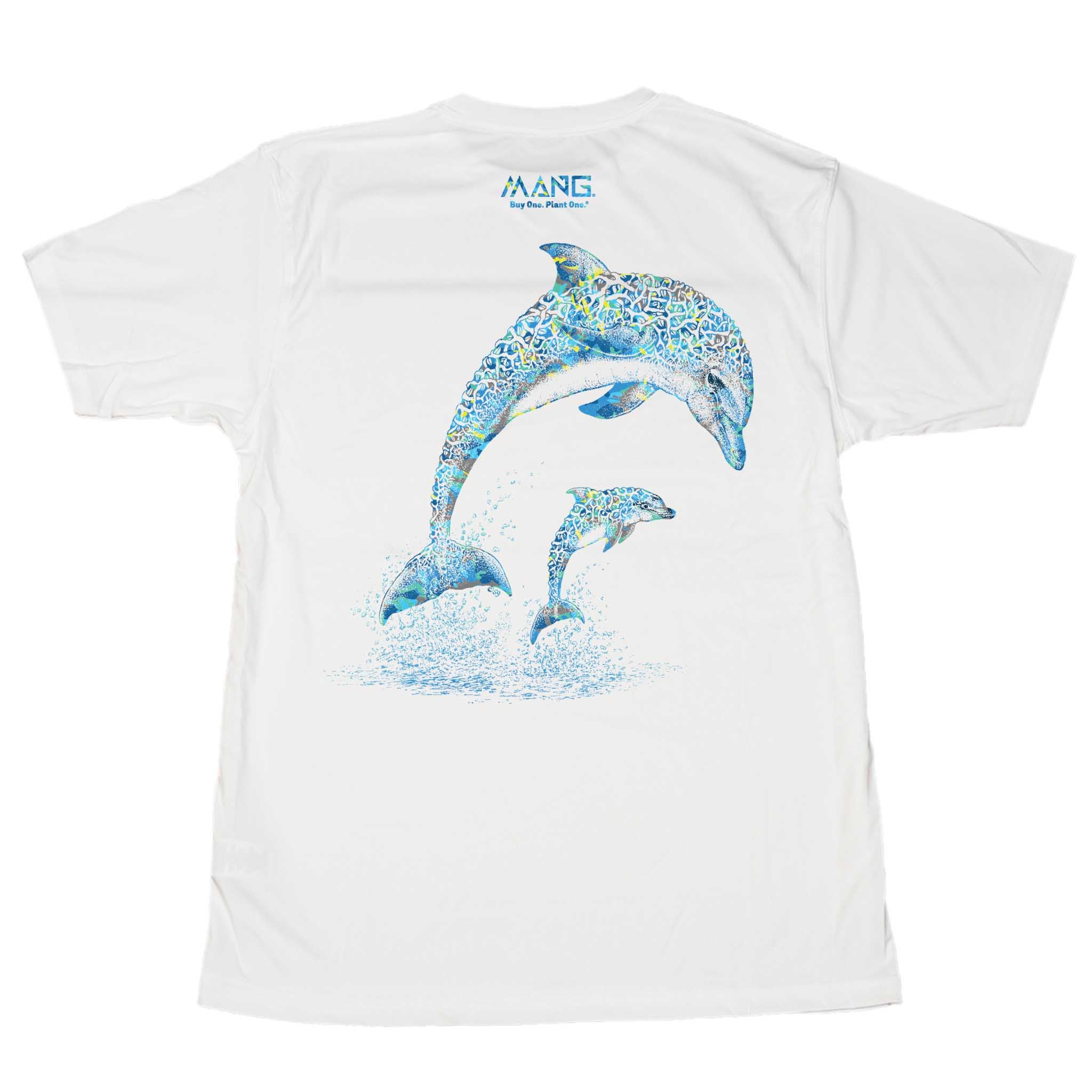 デザイン　80's dolphin tshirt グラミチ　総柄 Rainbow Dolphin t-shirt