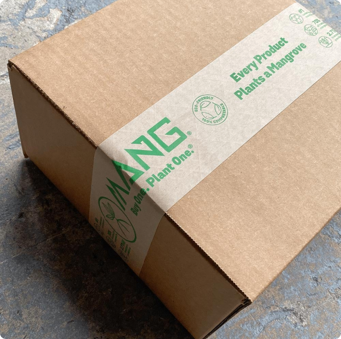 MANG products inside shipping box