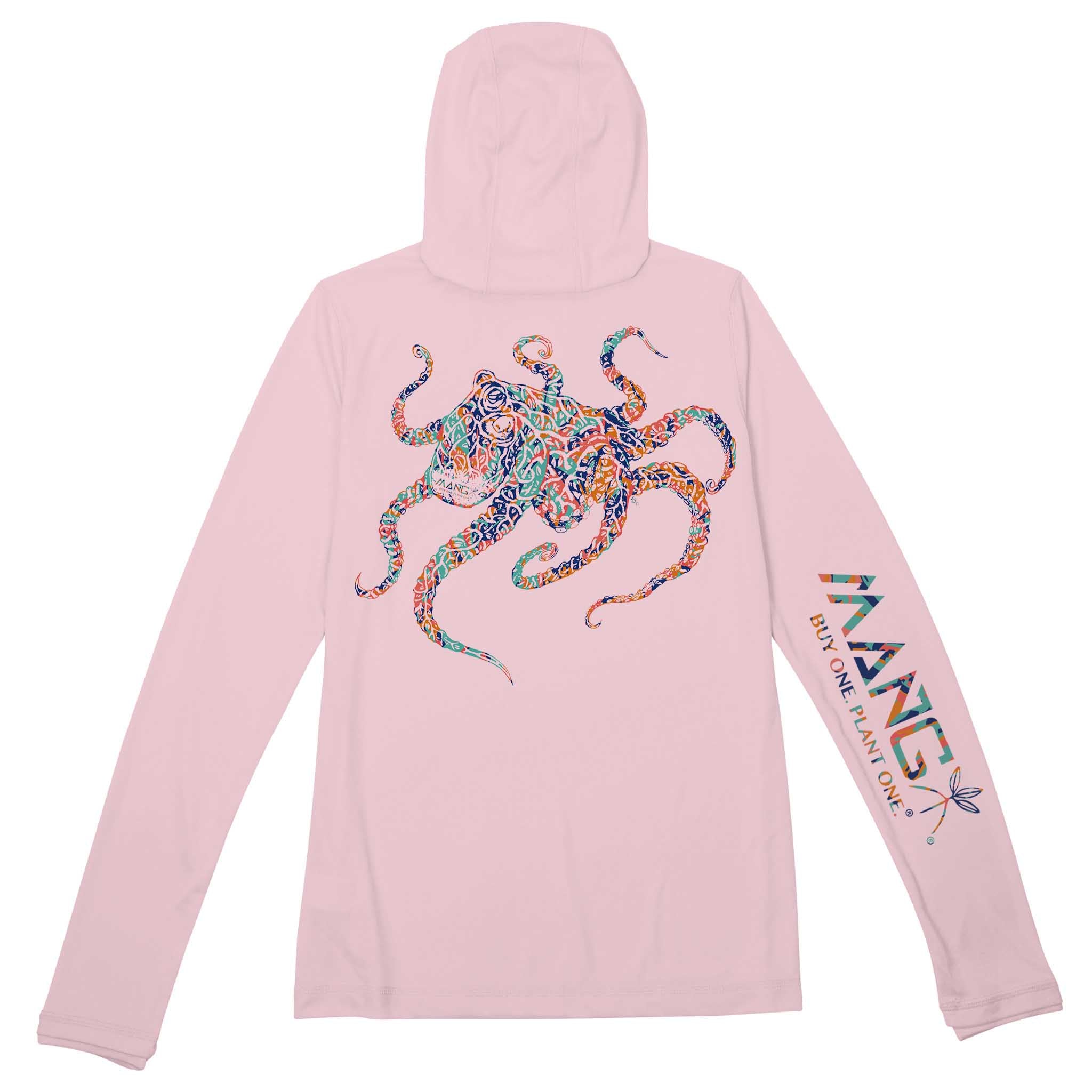 Women's Coral Restoration Octopus UPF 50 Premium Sun Hoodie MANG