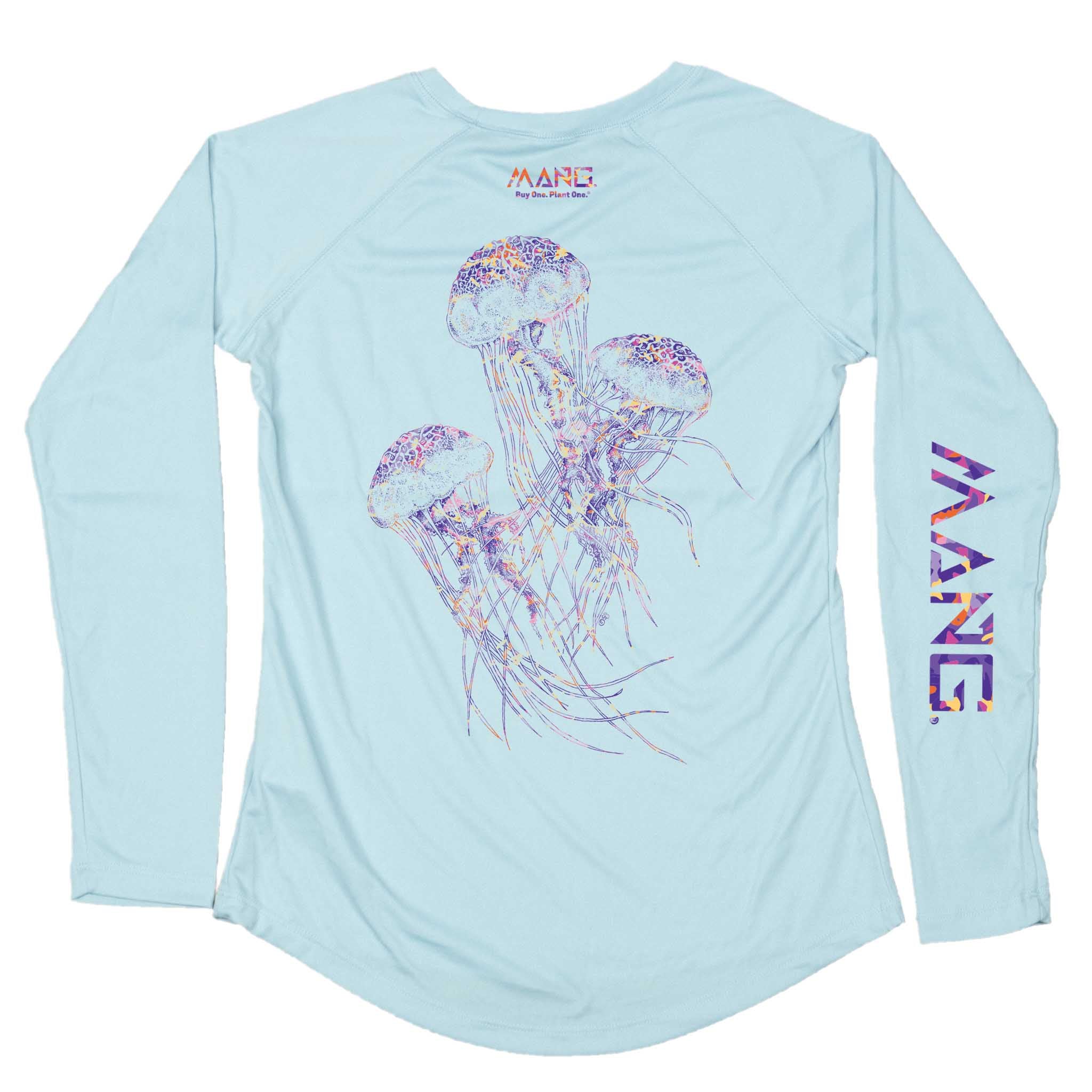アイドルグッズ Marbling long sleeve T-shirt Women's Jellyfish Performance Longsleeve Shirt | MANG Gear