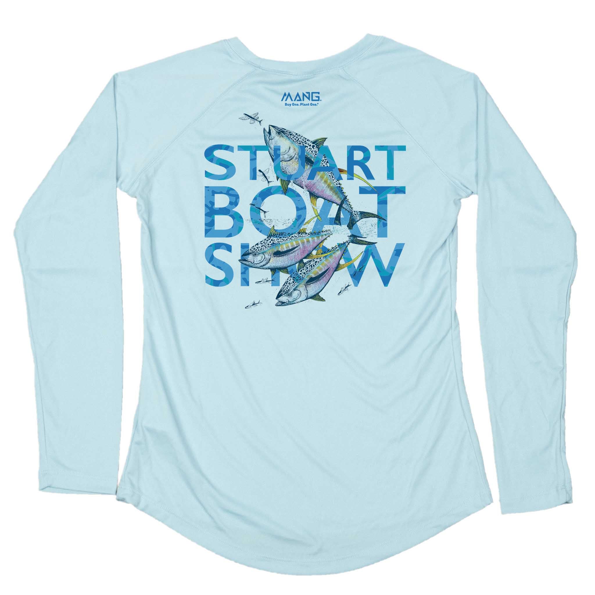 MANG Stuart Boat Show 50th Anniversary - Women's - LS - XS-Arctic Blue