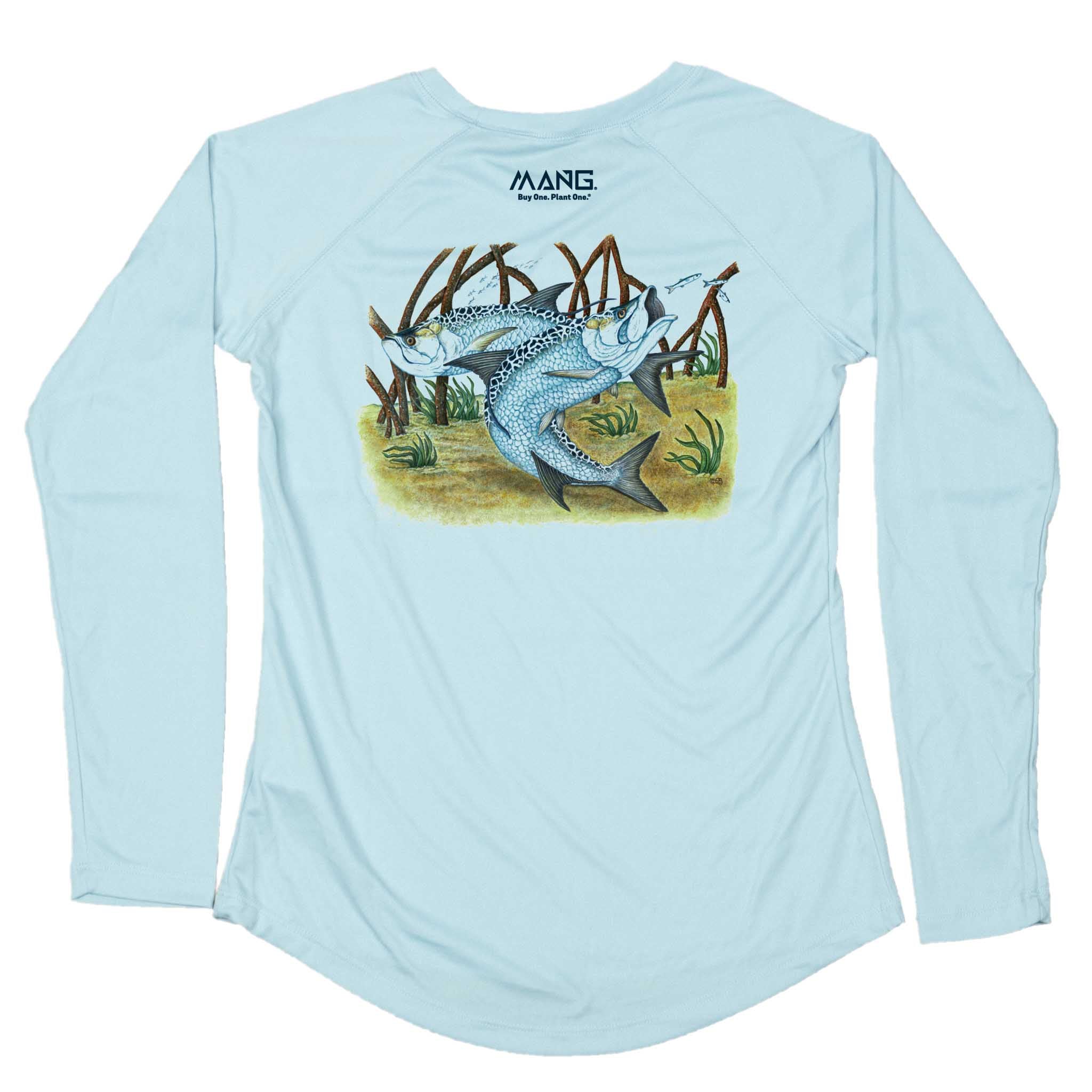 MANG Tarpon School MANG - Women's - LS - XS-Arctic Blue