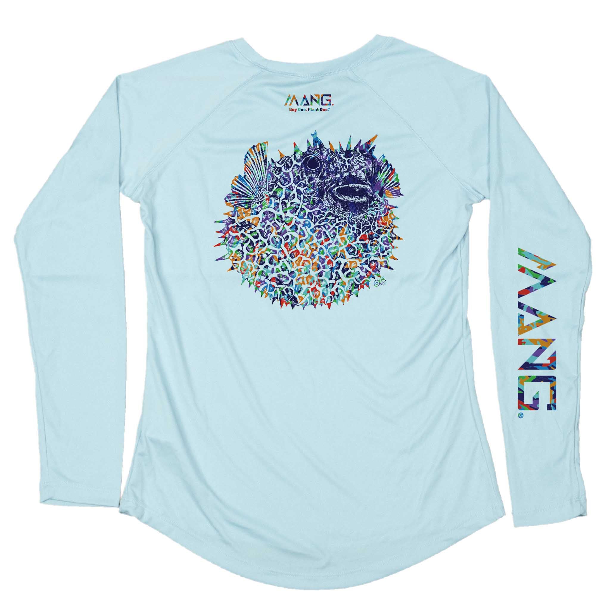 MANG Pufferfish MANG - Women's - LS - XS-Arctic Blue