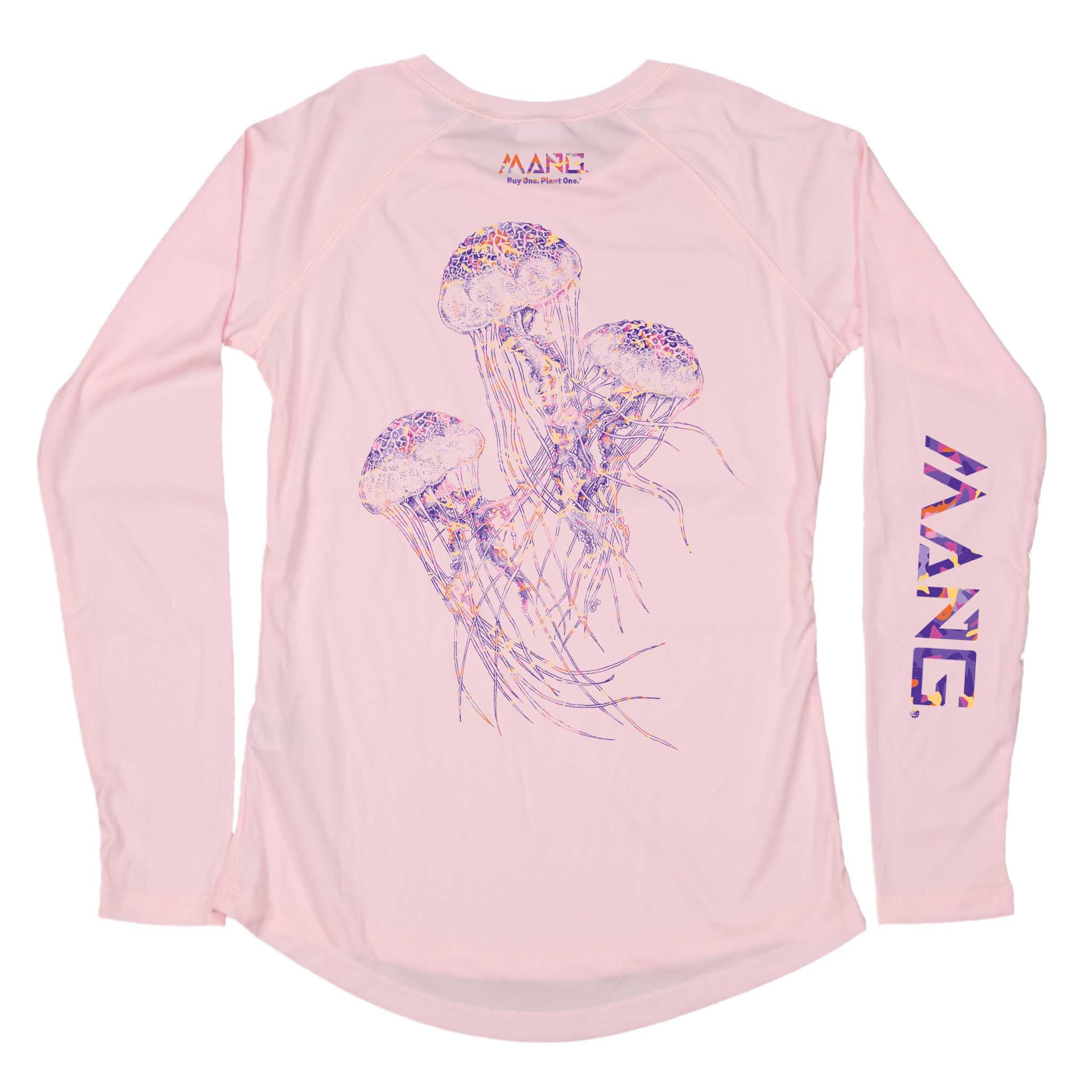 ^*^様 old fork house jelly fish shirt Women's Jellyfish Performance Longsleeve Shirt | MANG Gear