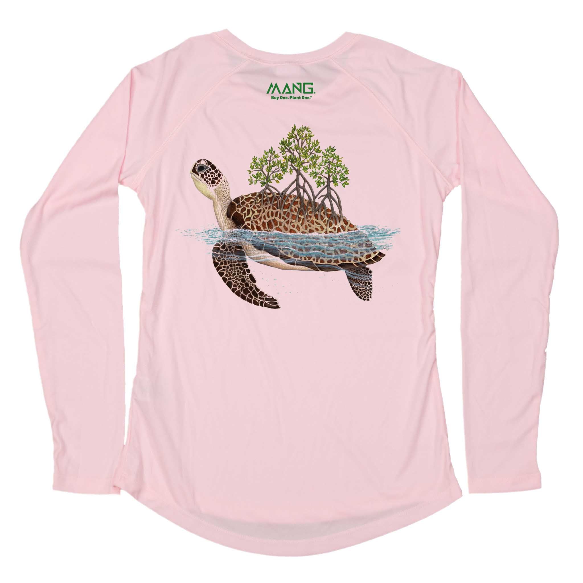 カットソー(長袖/七分) LEINWANDE   sheer turtle Women's Shell Grove Turtle Long Sleeve UPF 50 Sun Shirt | MANG Gear