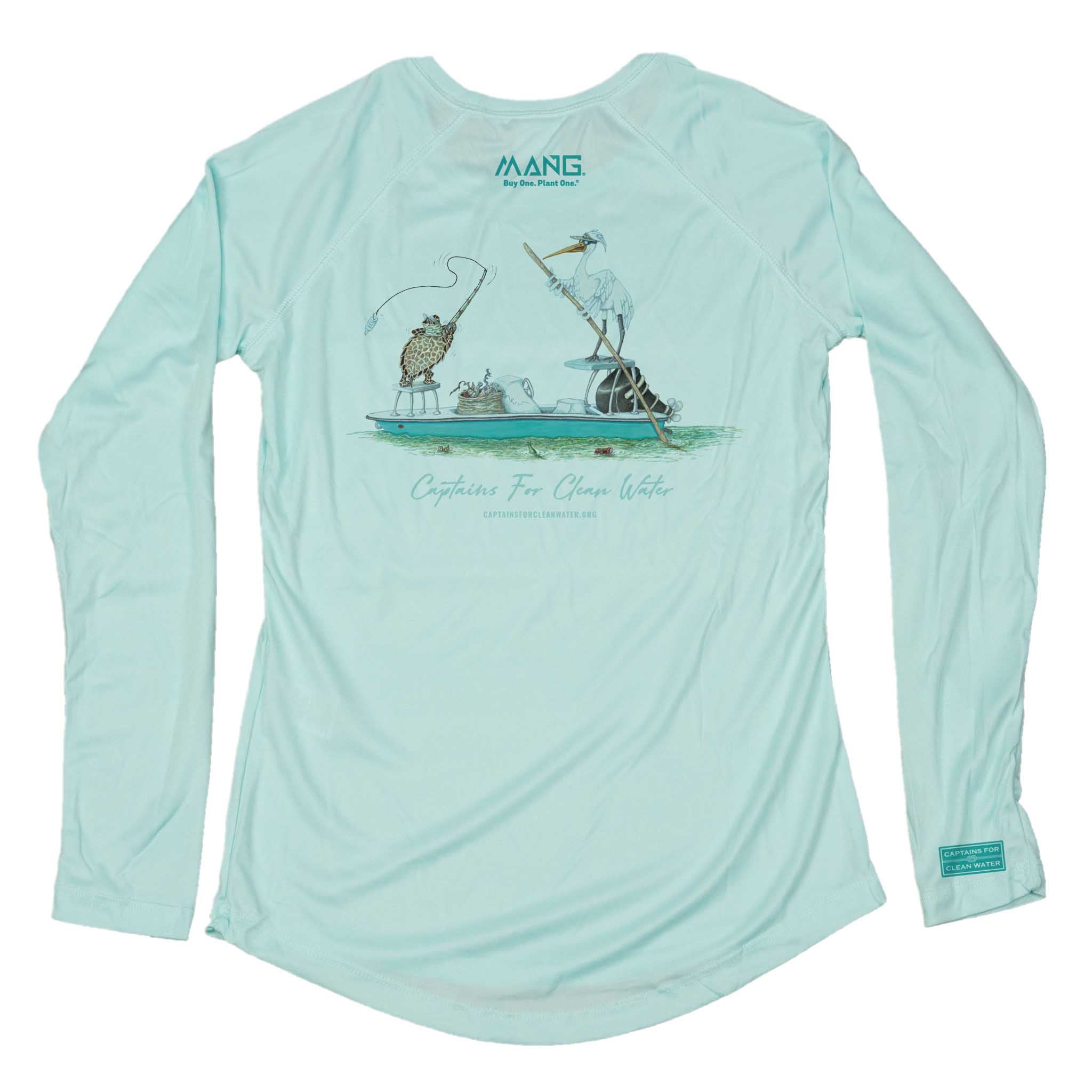 MANG Captain Cleanwater - Women's - LS - XS-Seagrass