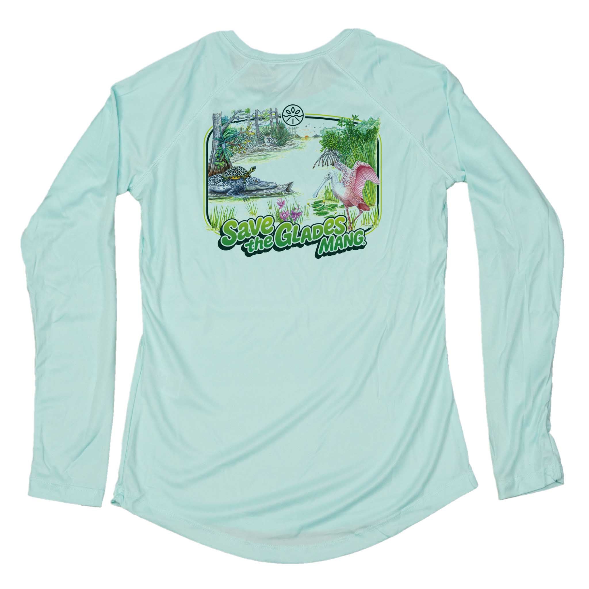 MANG Save the Glades MANG - Women's - LS - XS-Seagrass