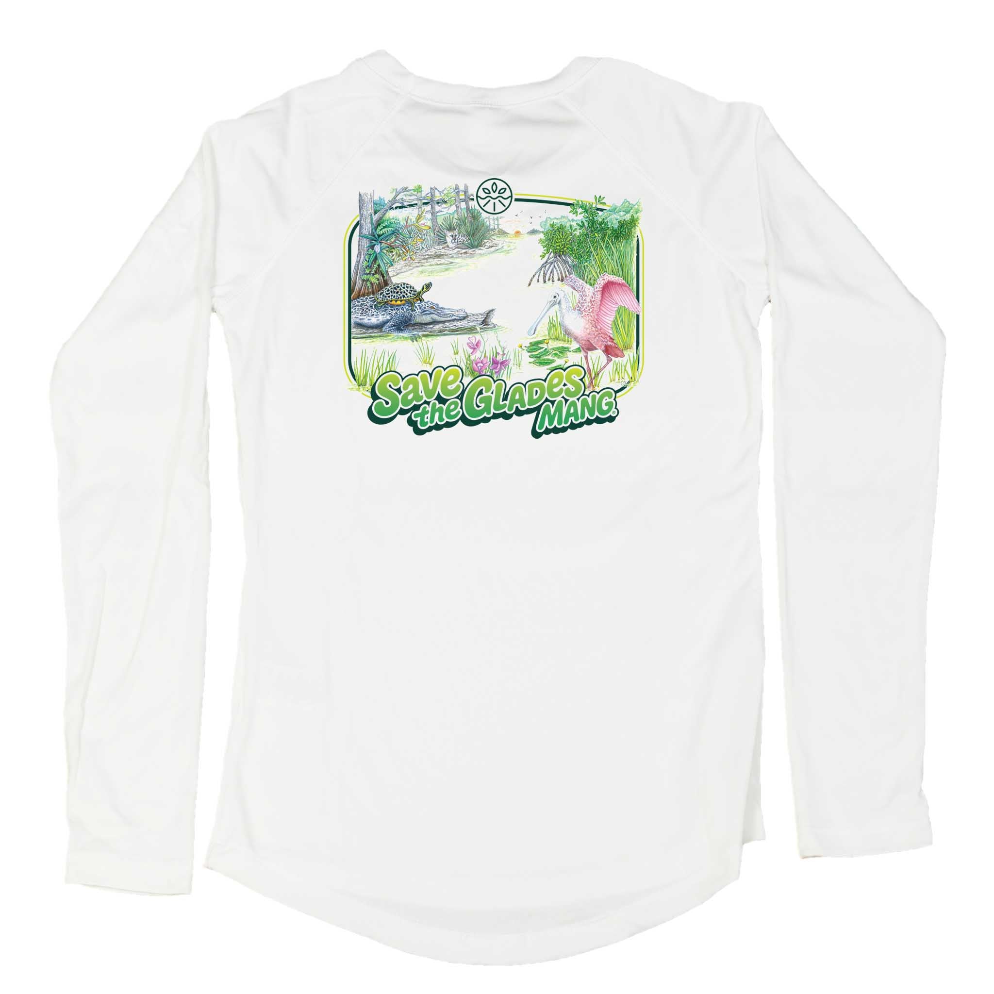 MANG Save the Glades MANG - Women's - LS - XS-White