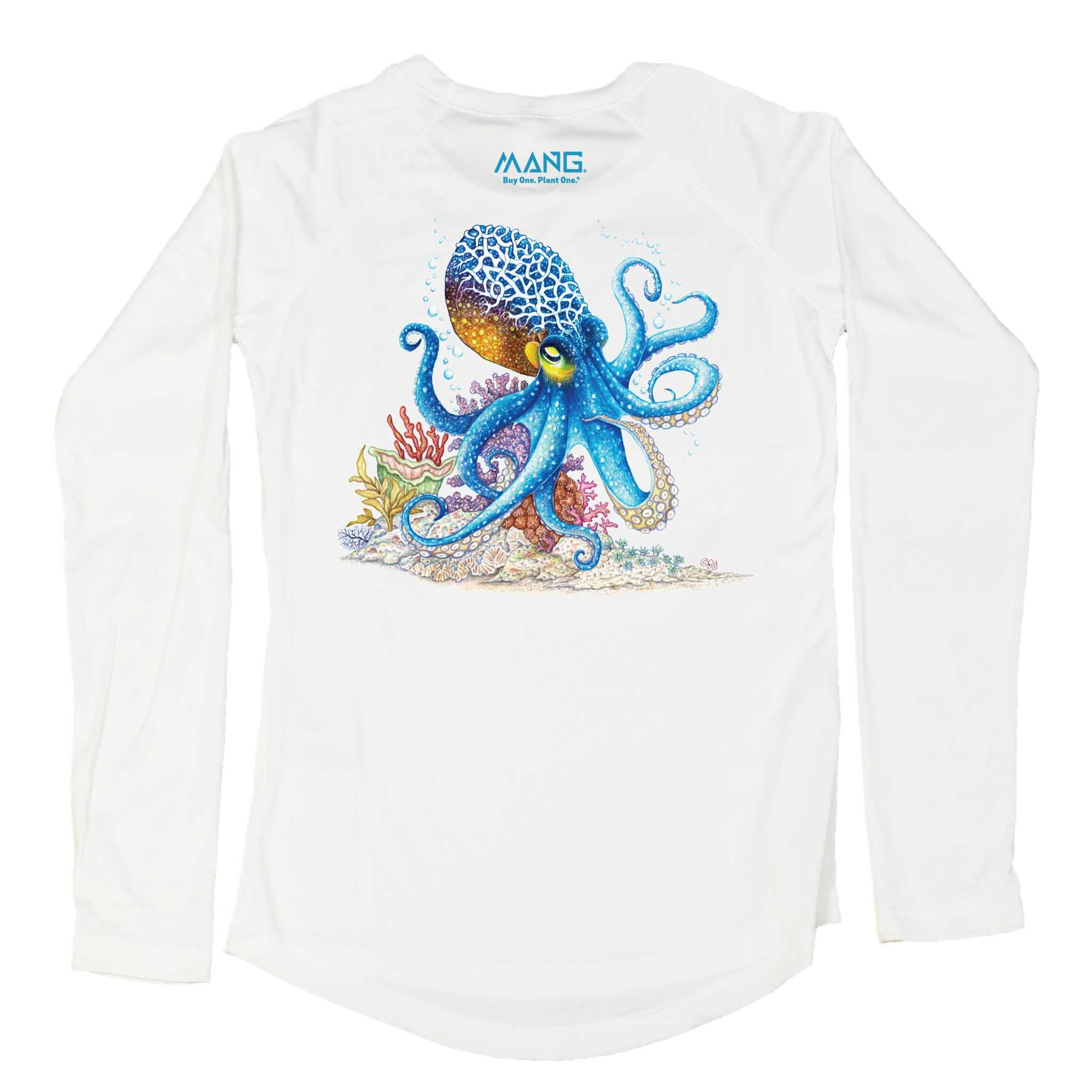 Women's Common Octopus Long Sleeve UPF 50 Sun Shirt | MANG Gear