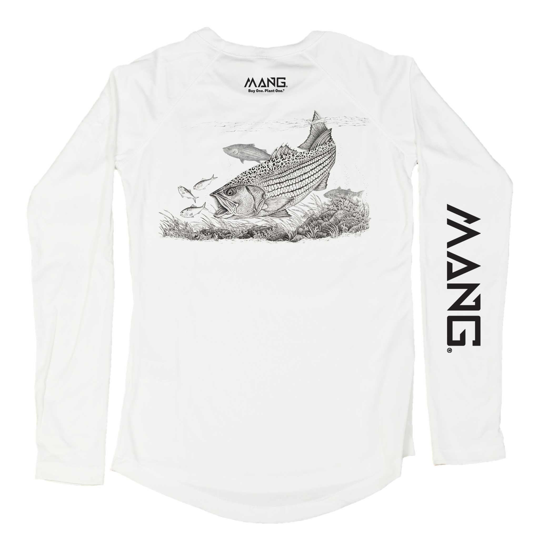 MANG Striped Bass MANG - Women's - LS - XS-White