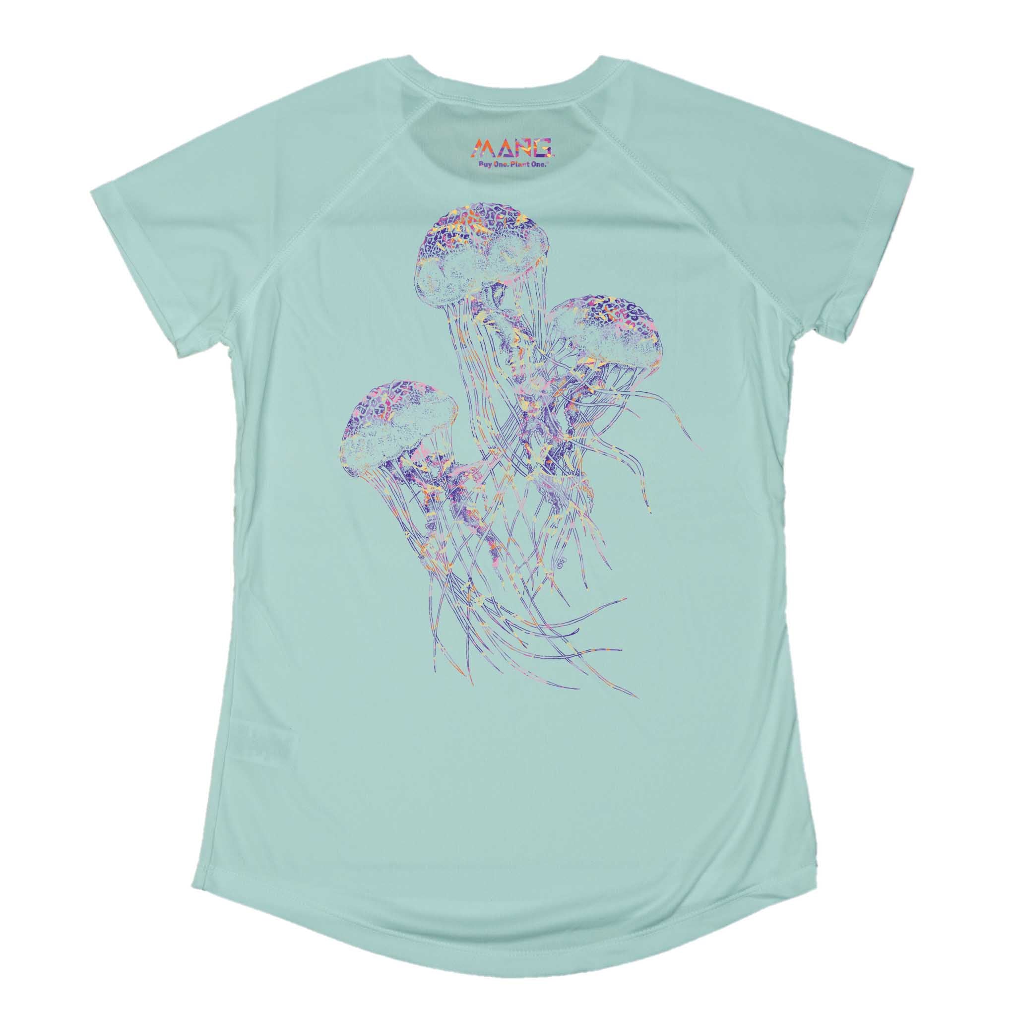 ^*^様 old fork house jelly fish shirt Women's Jellyfish Performance Shortsleeve Shirt | MANG Gear