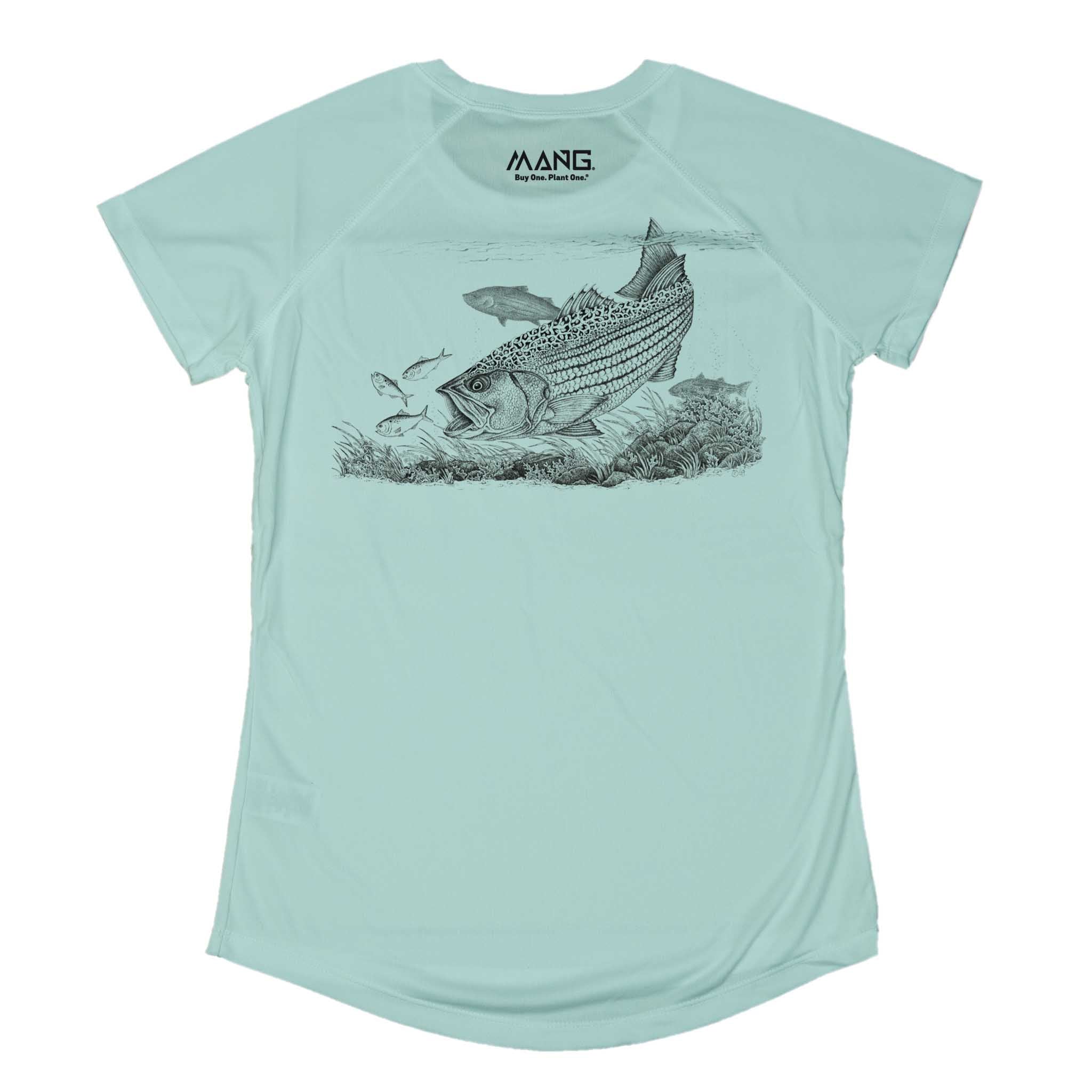 MANG Striped Bass MANG - Women's - SS - XS-Seagrass