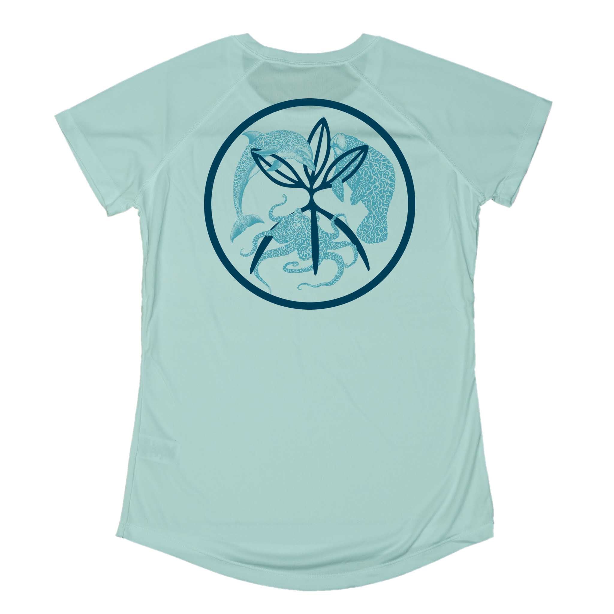 MANG Tri Leaf Fam MANG - Women's - SS - XS-Seagrass