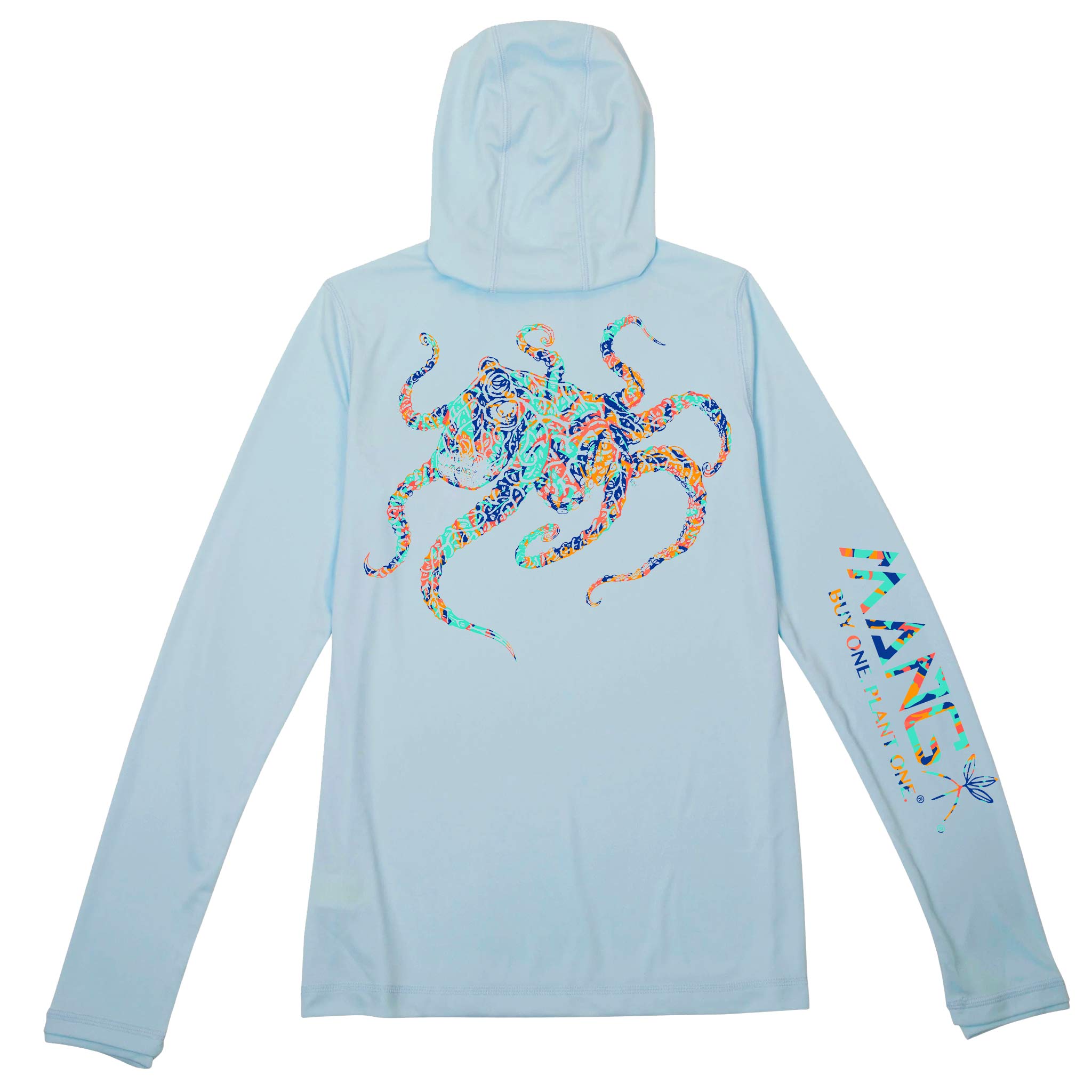 Women's Coral Restoration Octopus UPF 50 Premium Sun Hoodie | MANG