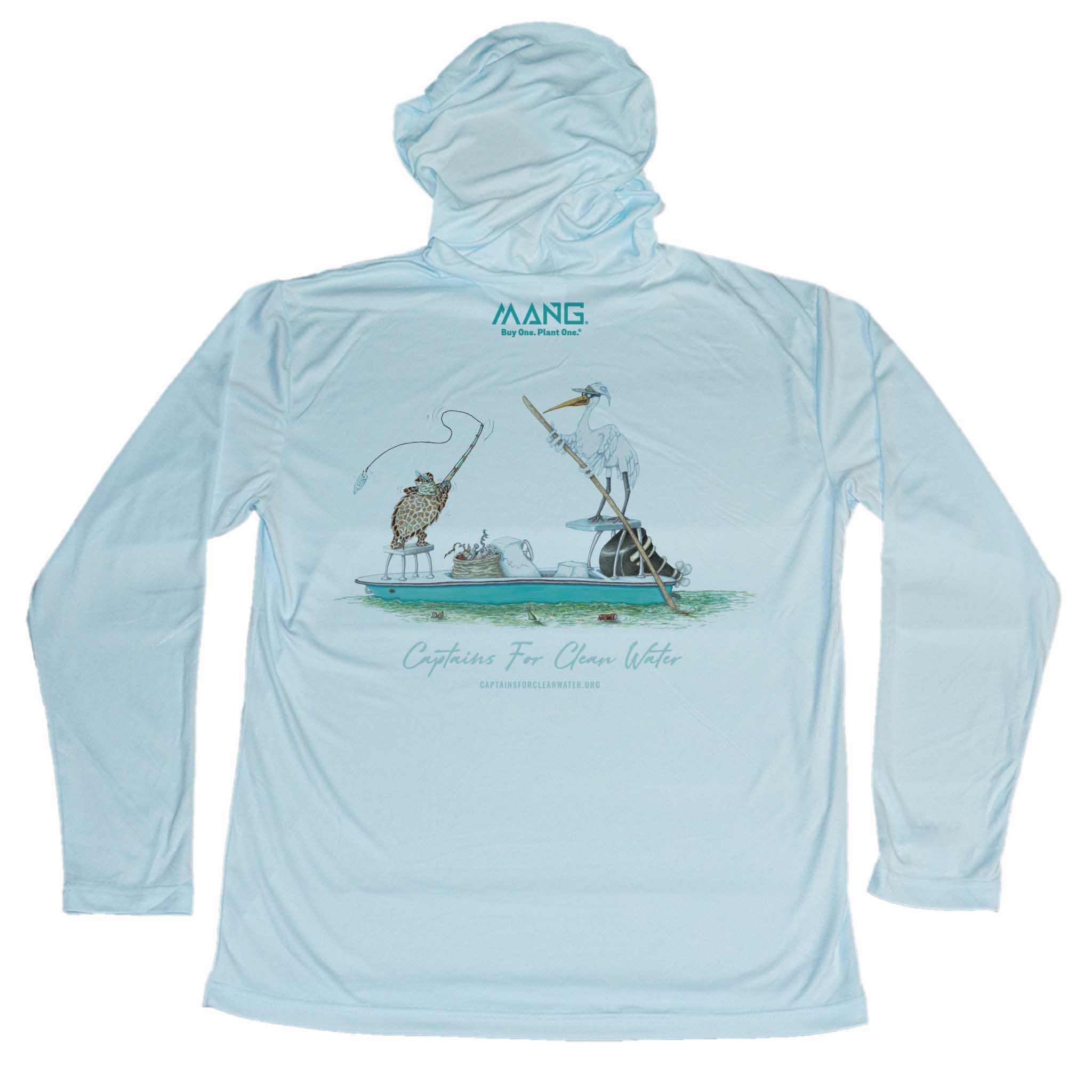 MANG Captain Cleanwater - Youth - Hoodie - YXS-Arctic Blue